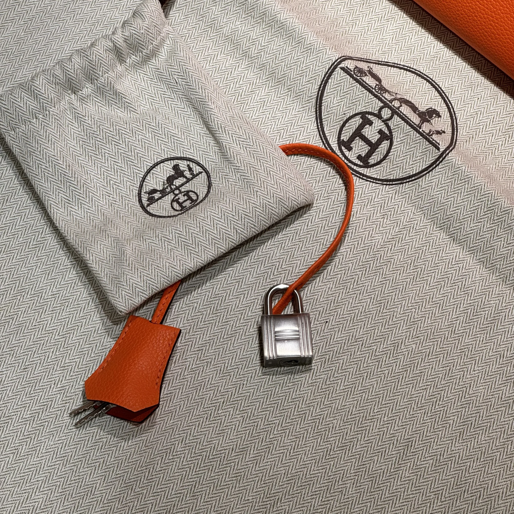 Hermes Birkin 35 Evercolor Leather Orange PHW миниатюра 7