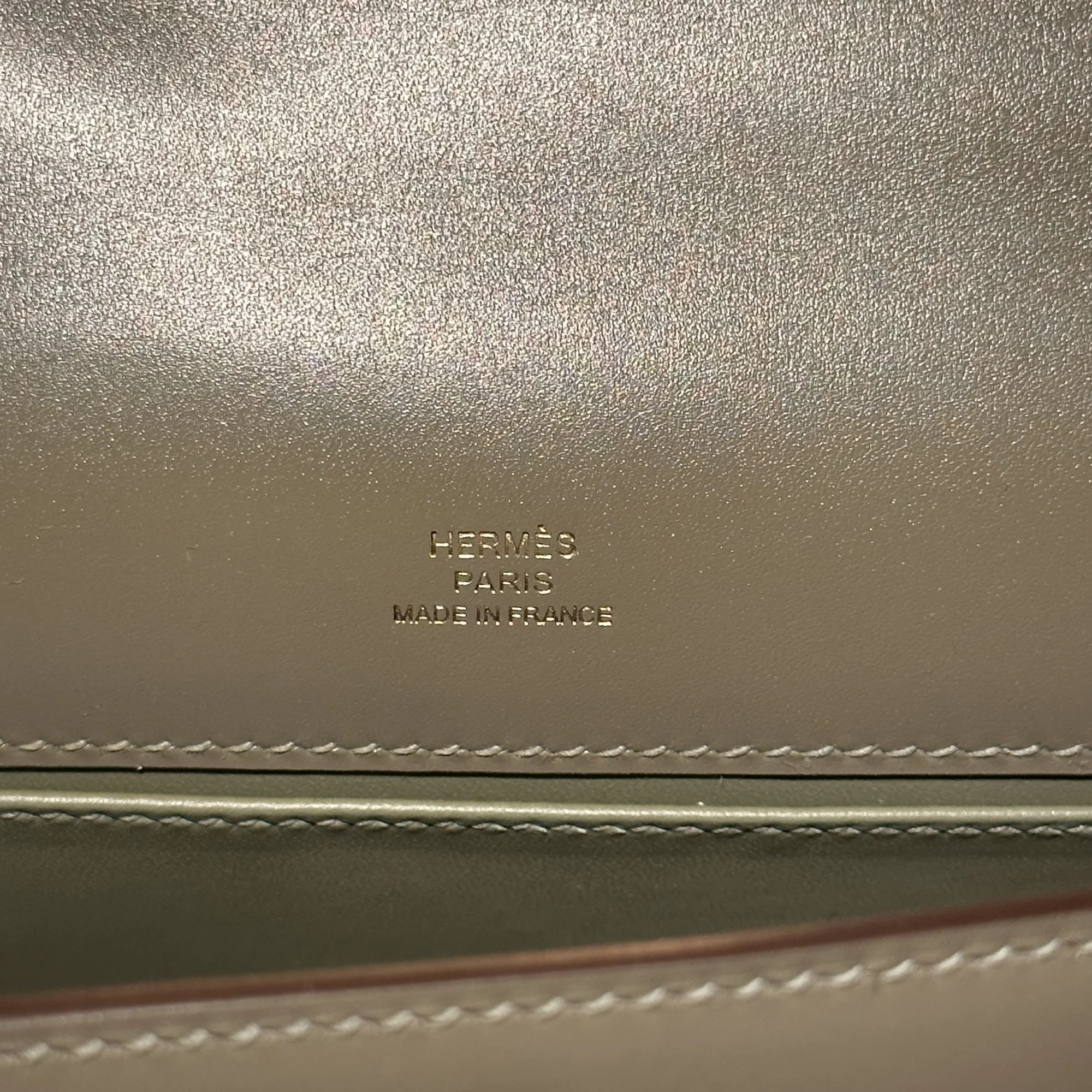 Hermes Kelly Pochette 22 Box Leather Gold миниатюра 4