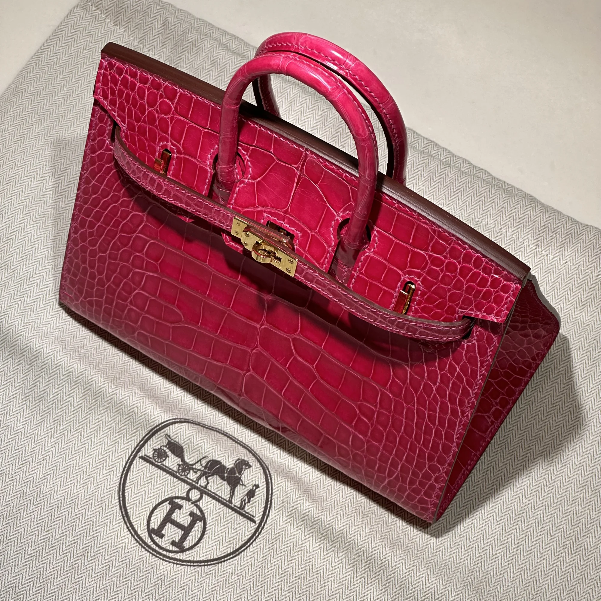 Hermes Birkin Sellier 20 Alligator Crocodile Leather GHW