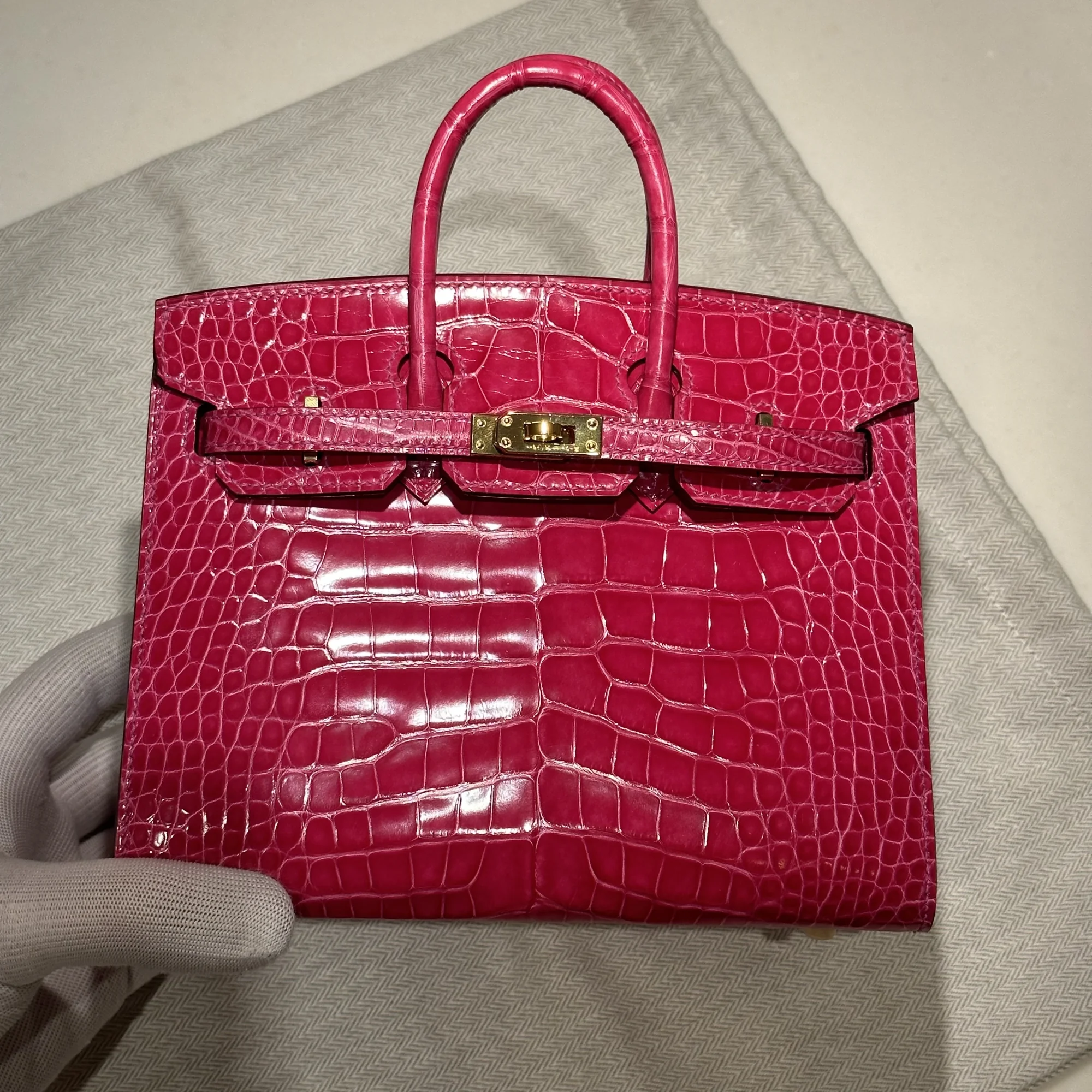Hermes Birkin Sellier 20 Alligator Crocodile Leather GHW миниатюра 3