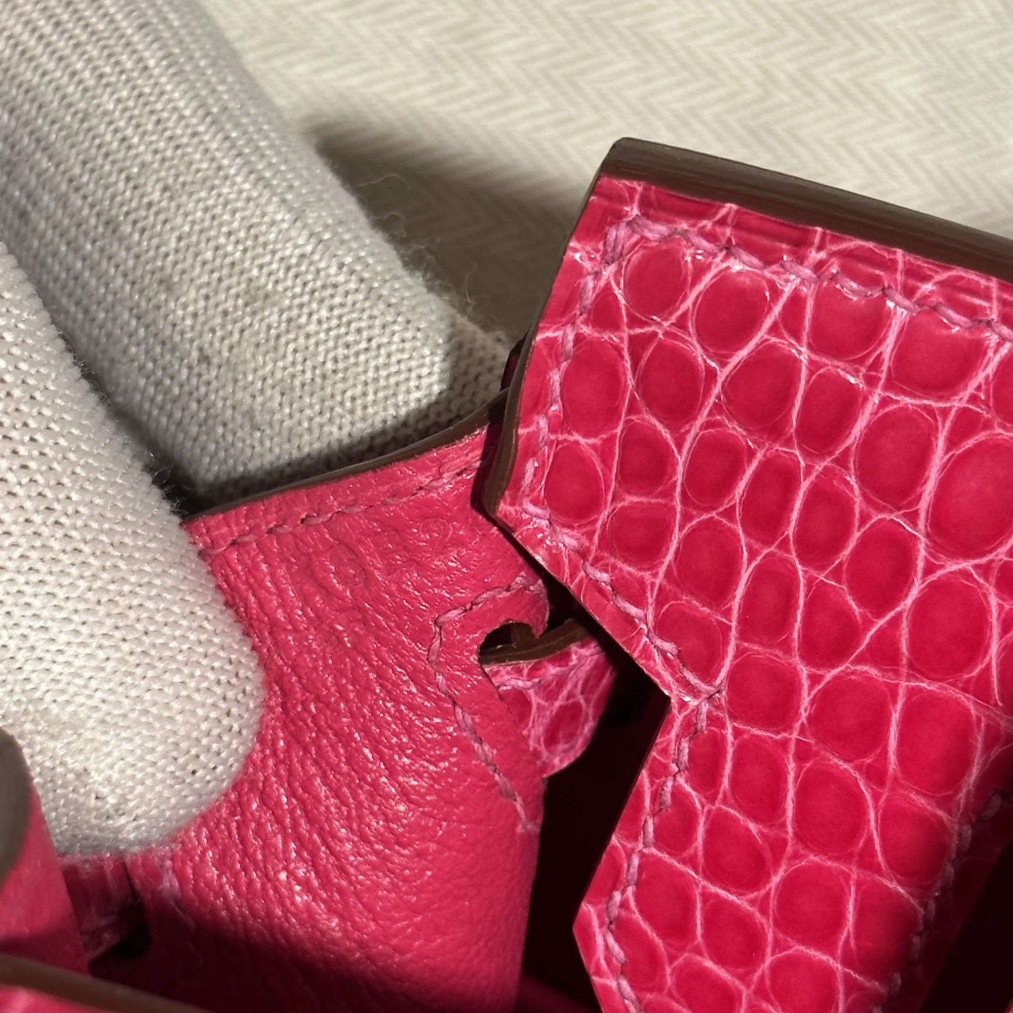 Hermes Birkin Sellier 20 Alligator Crocodile Leather GHW миниатюра 5