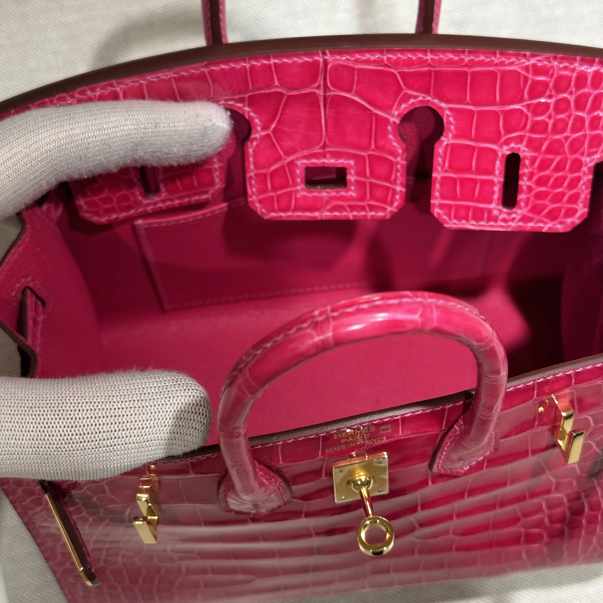 Hermes Birkin Sellier 20 Alligator Crocodile Leather GHW миниатюра 6