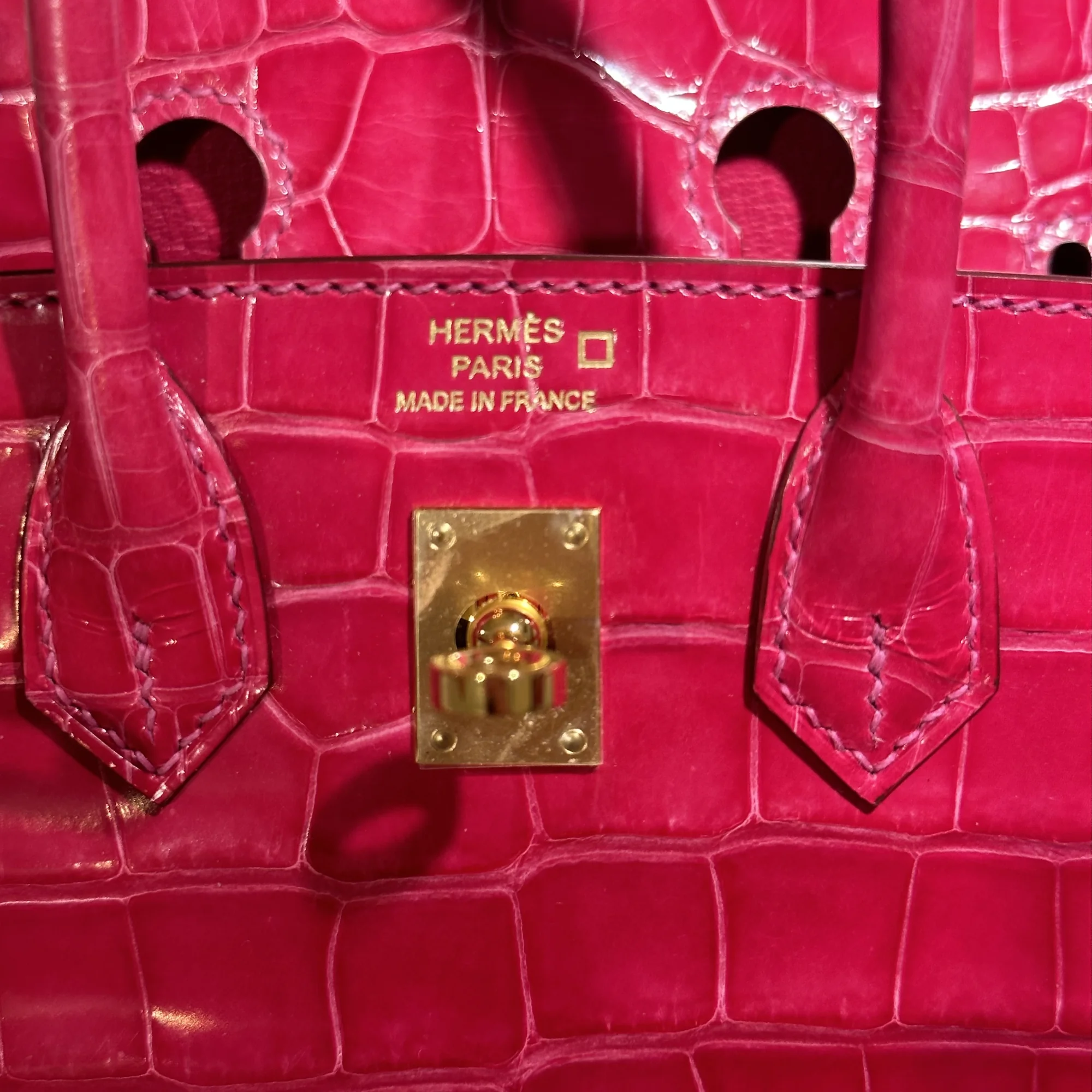 Hermes Birkin Sellier 20 Alligator Crocodile Leather GHW миниатюра 7