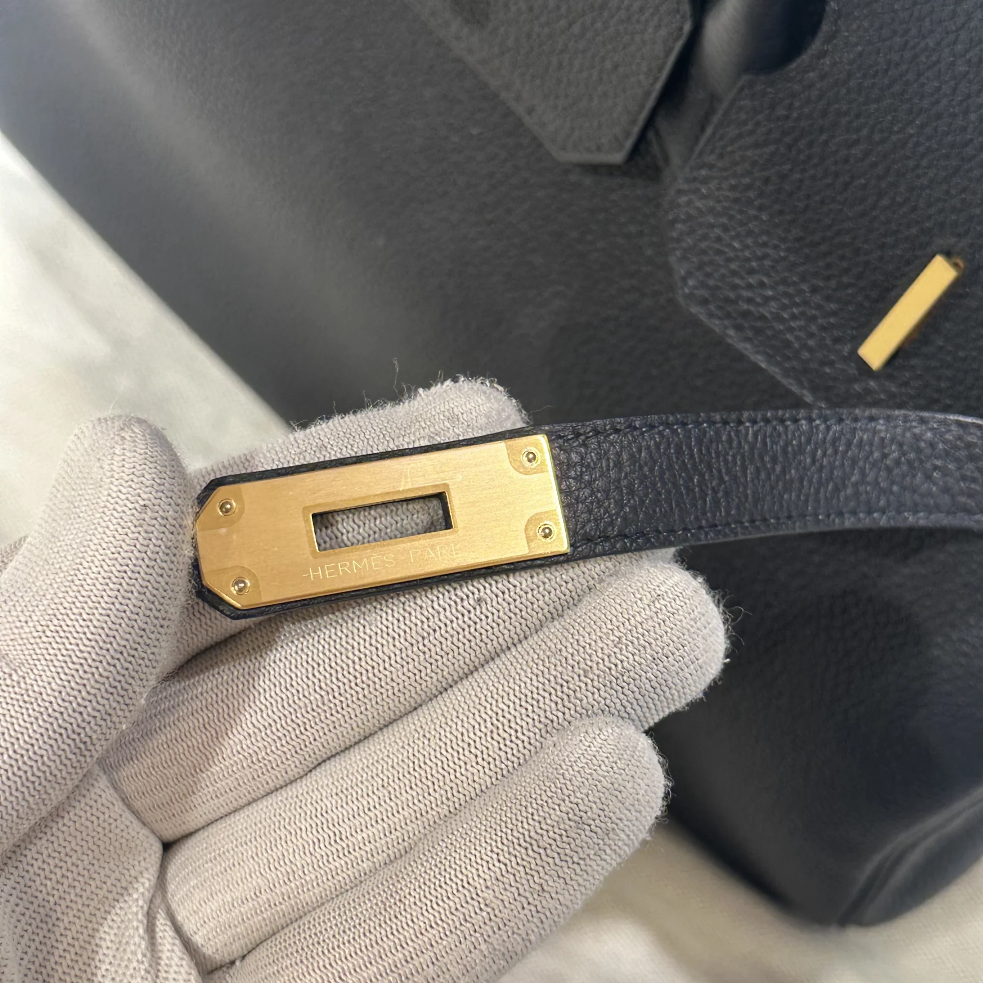 Hermes Birkin 35 Togo Leather Orange PHW миниатюра 4