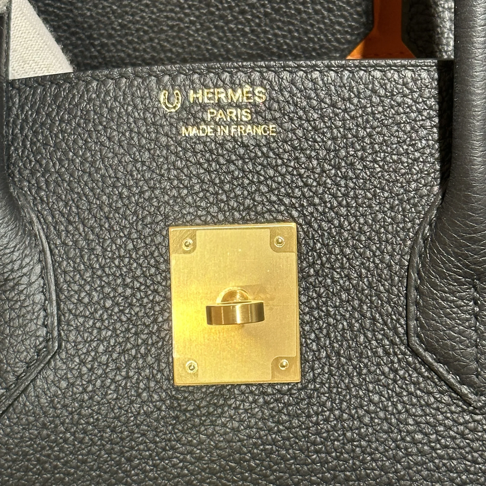 Hermes Birkin 35 Togo Leather Orange PHW миниатюра 5