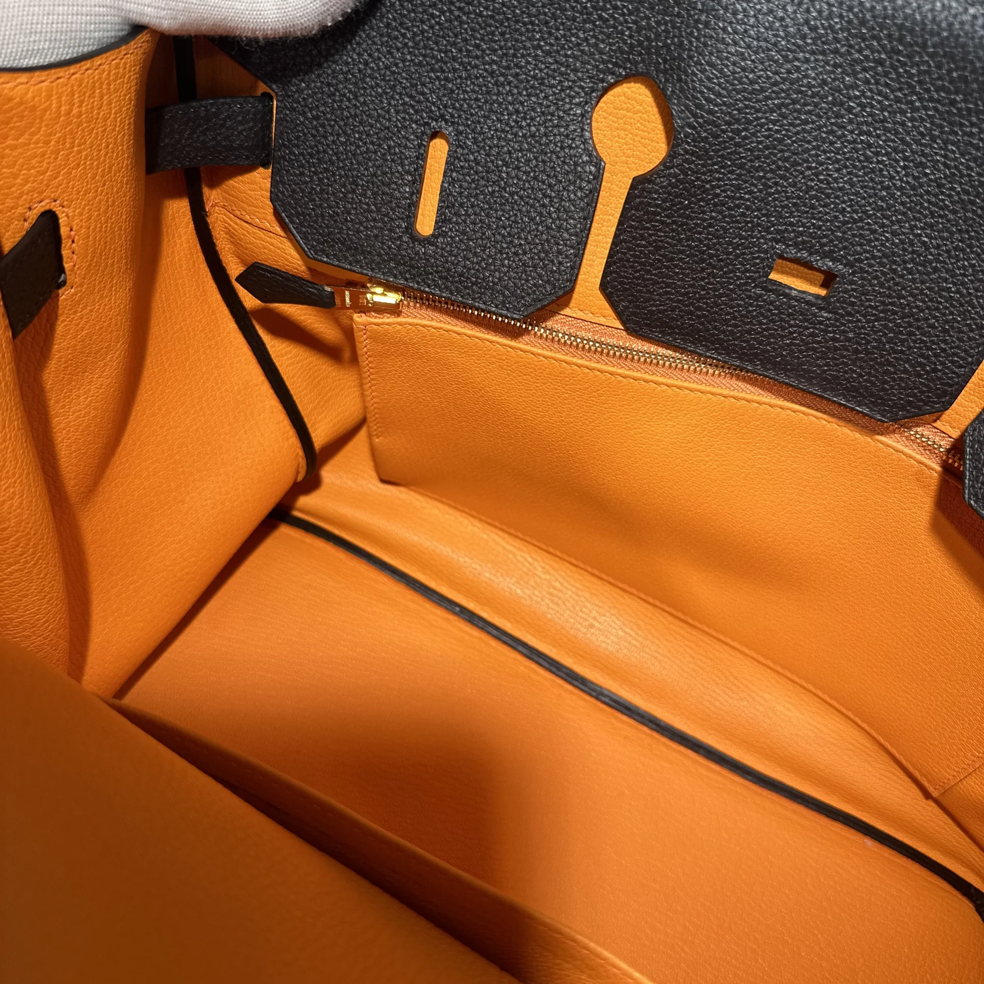 Hermes Birkin 35 Togo Leather Orange PHW миниатюра 8