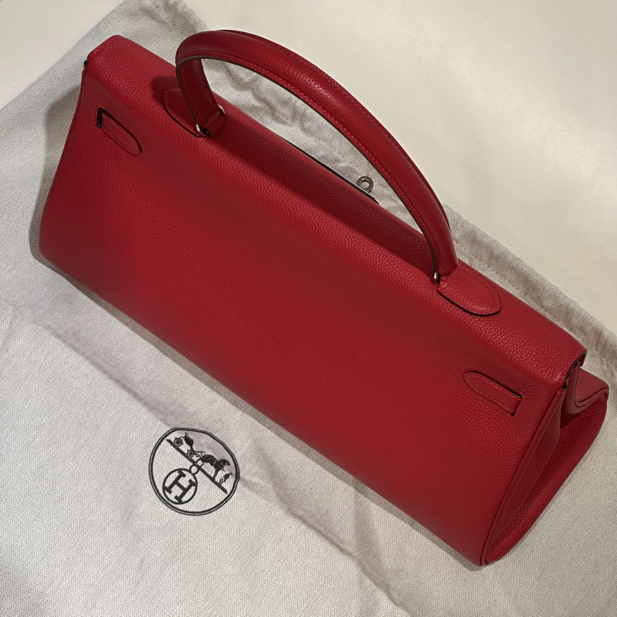 Hermes Kelly Shoulder 42 Togo Leather PHW миниатюра 2