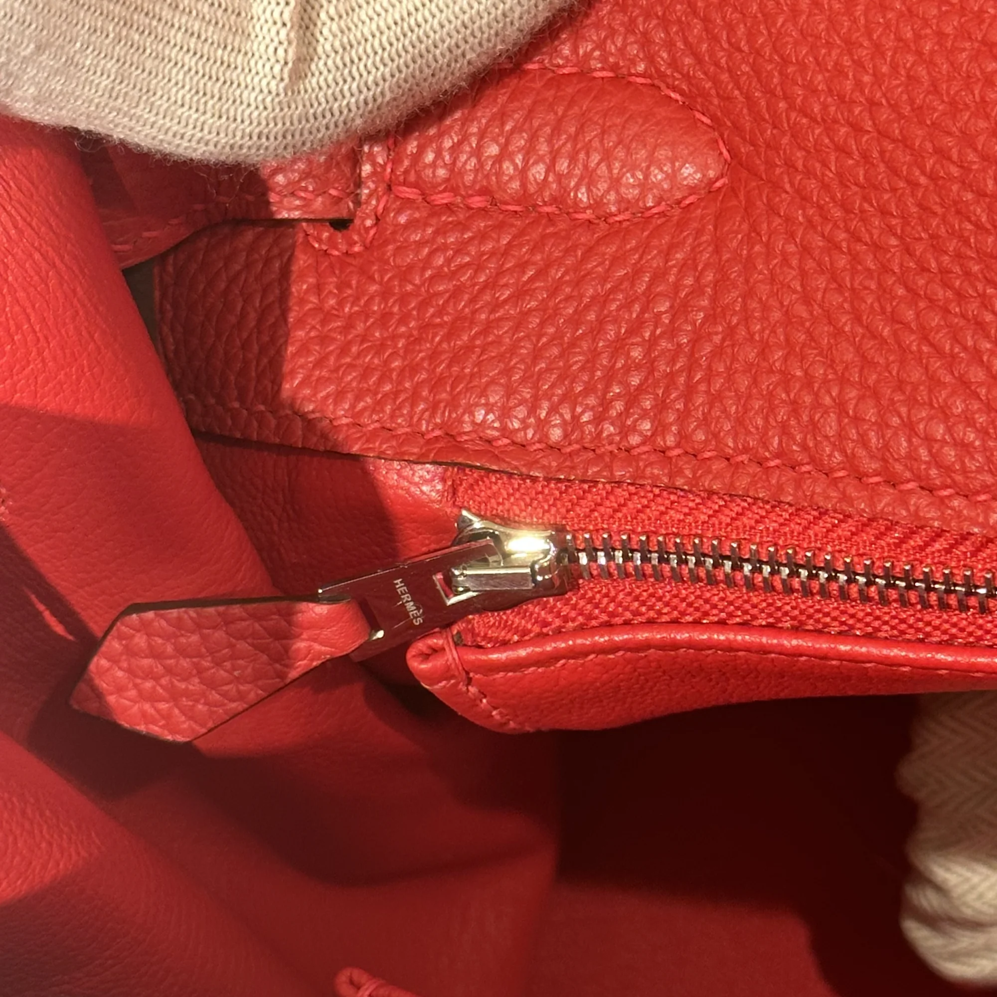 Hermes Kelly Shoulder 42 Togo Leather PHW миниатюра 7