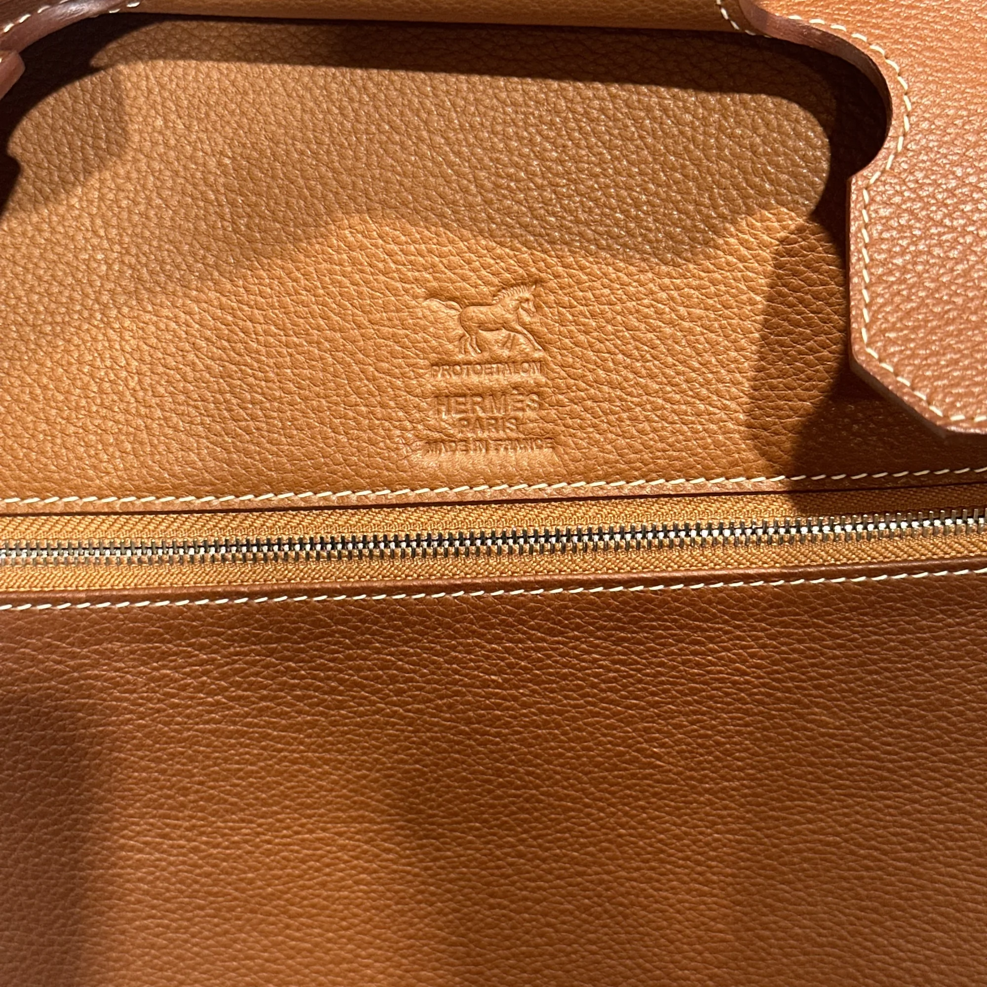 Hermes Birkin Upside Down 35 Barenia Leather RHW миниатюра 7