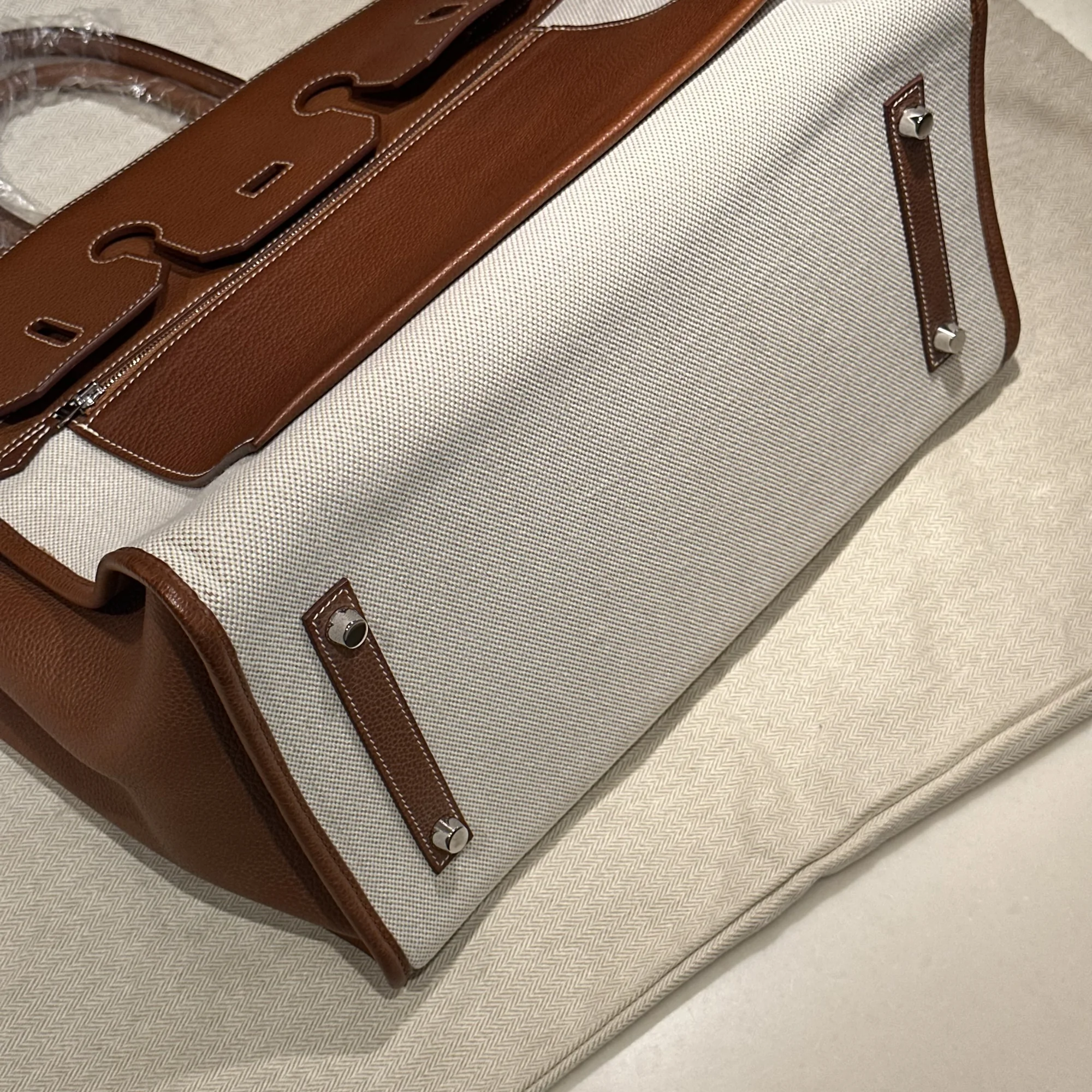 Hermes Birkin Upside Down 35 Barenia Leather RHW миниатюра 9