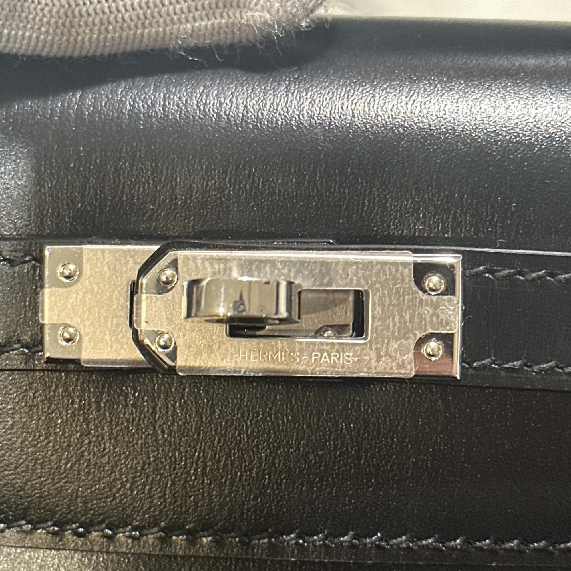 Hermes Kelly Pochette Rock 22 Swift Leather Silver миниатюра 4