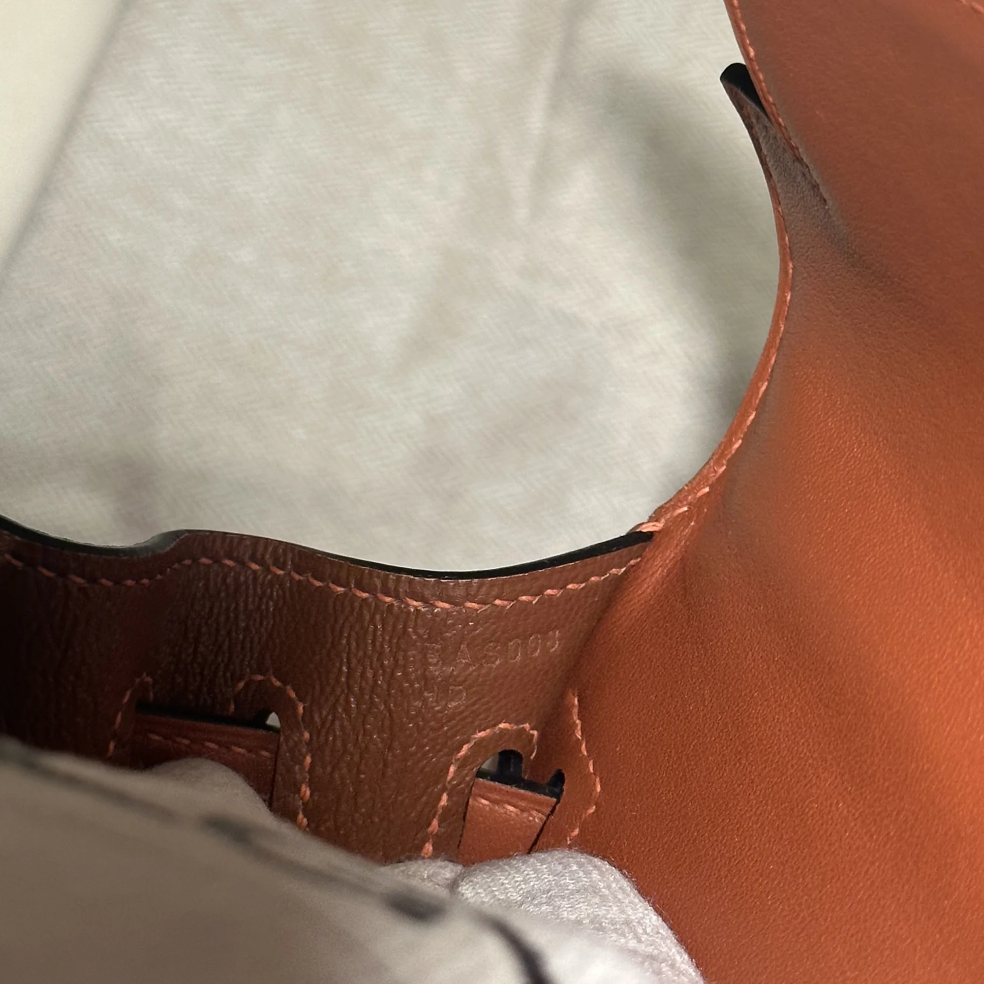 Hermes Kelly 28 Toile Box Leather Gold миниатюра 8