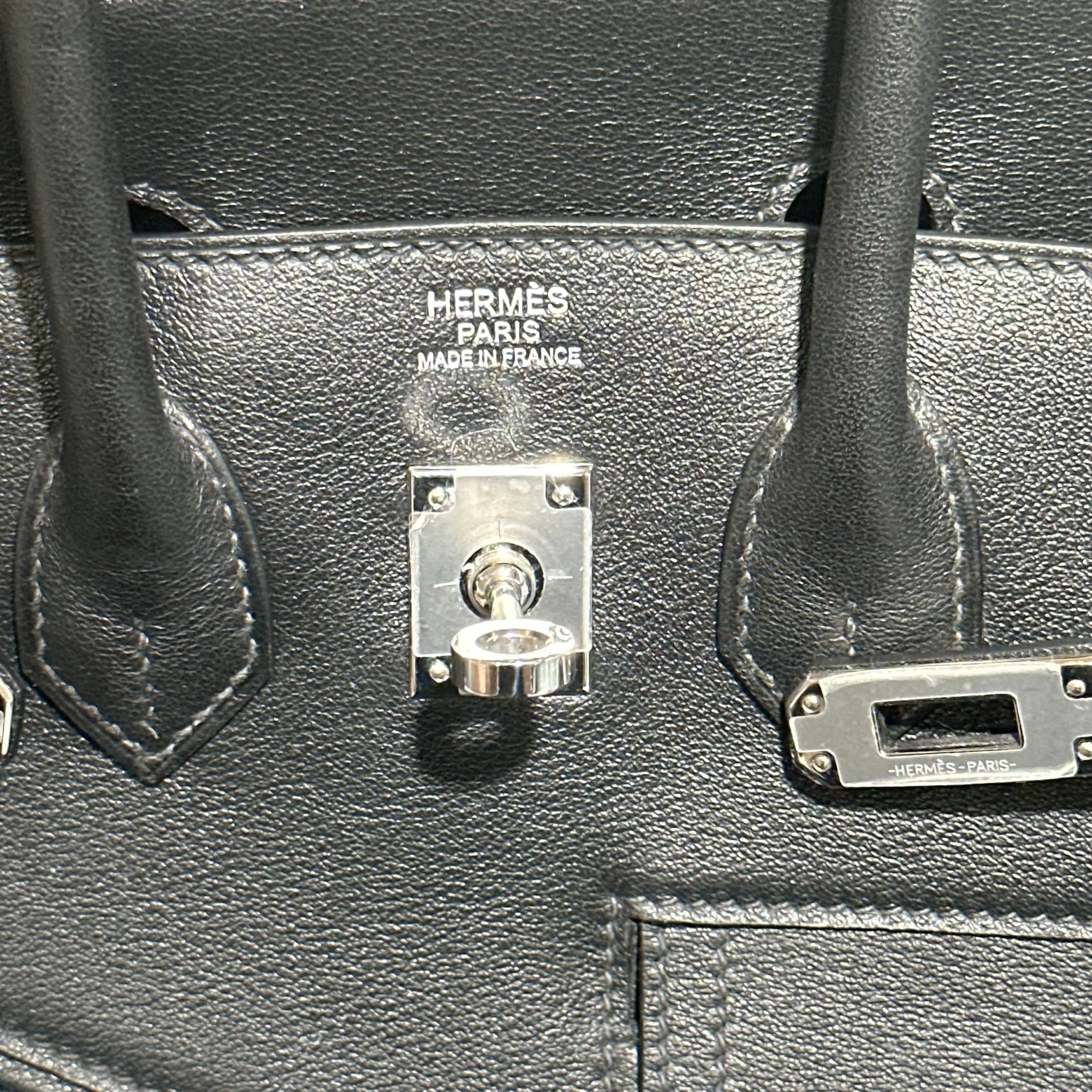 Hermes Birkin Rock 25 Veau Volupto Leather Silver миниатюра 6