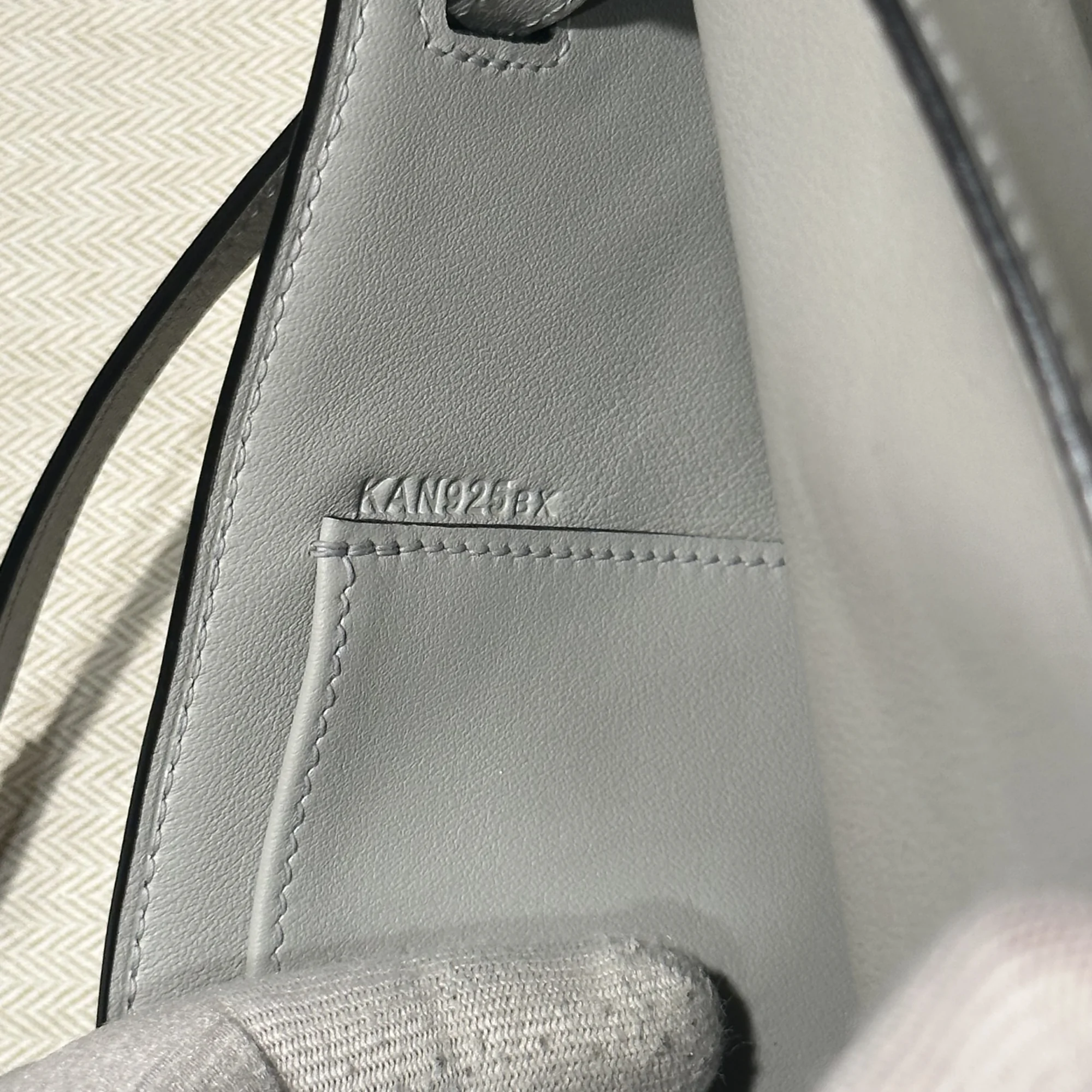 Hermes Kelly Cut Swift Leather Sky Blue миниатюра 5