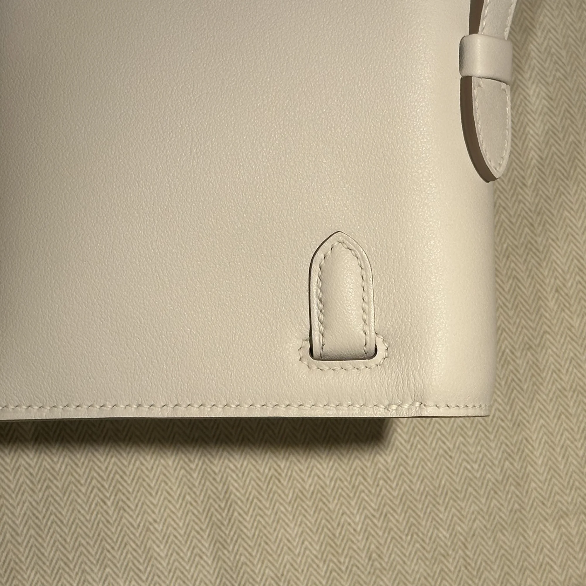 Hermes Kelly Cut Swift Leather White миниатюра 5