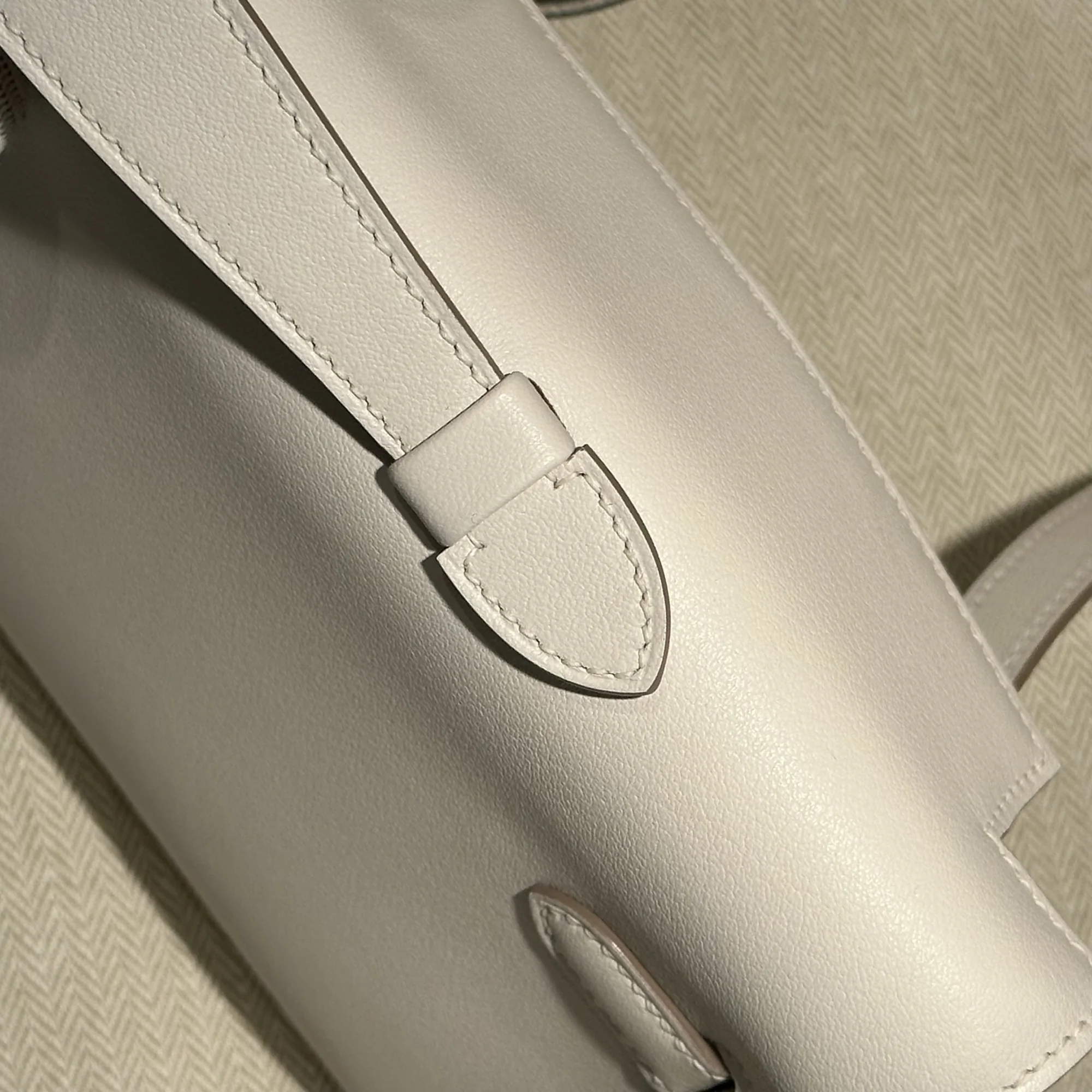 Hermes Kelly Cut Swift Leather White миниатюра 6