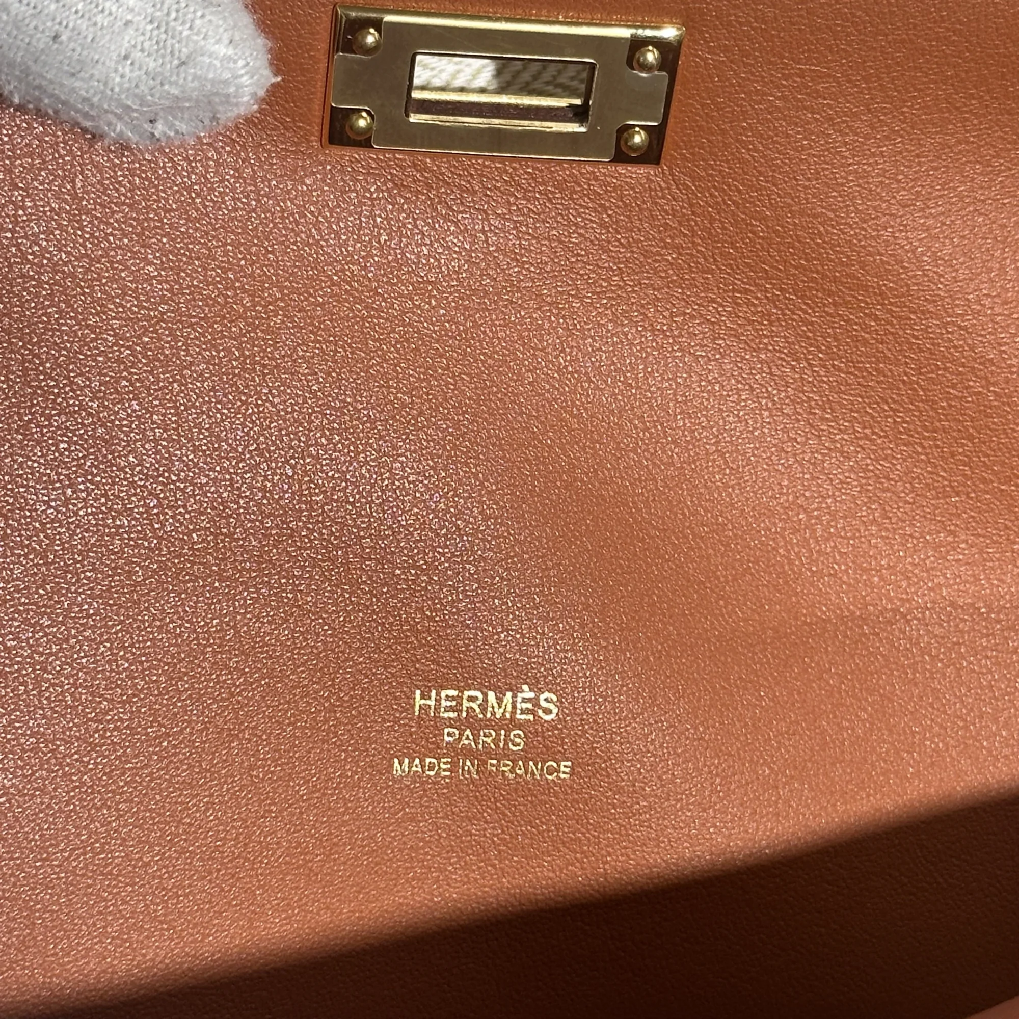 Hermes Kelly Cut Swift Leather Brown миниатюра 8