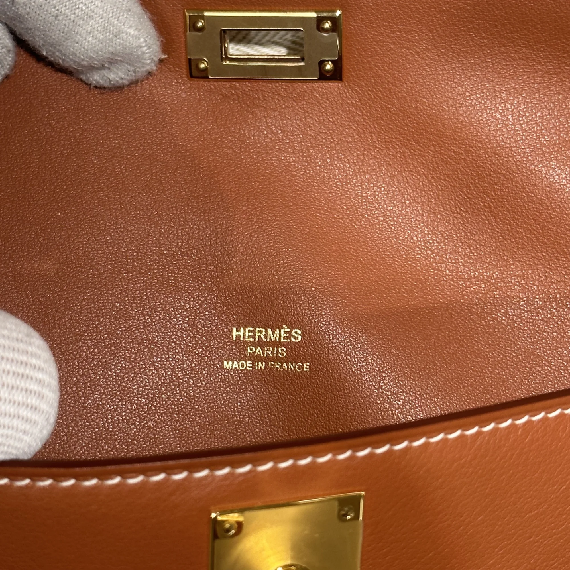 Hermes Kelly Cut Swift Leather Brown миниатюра 9