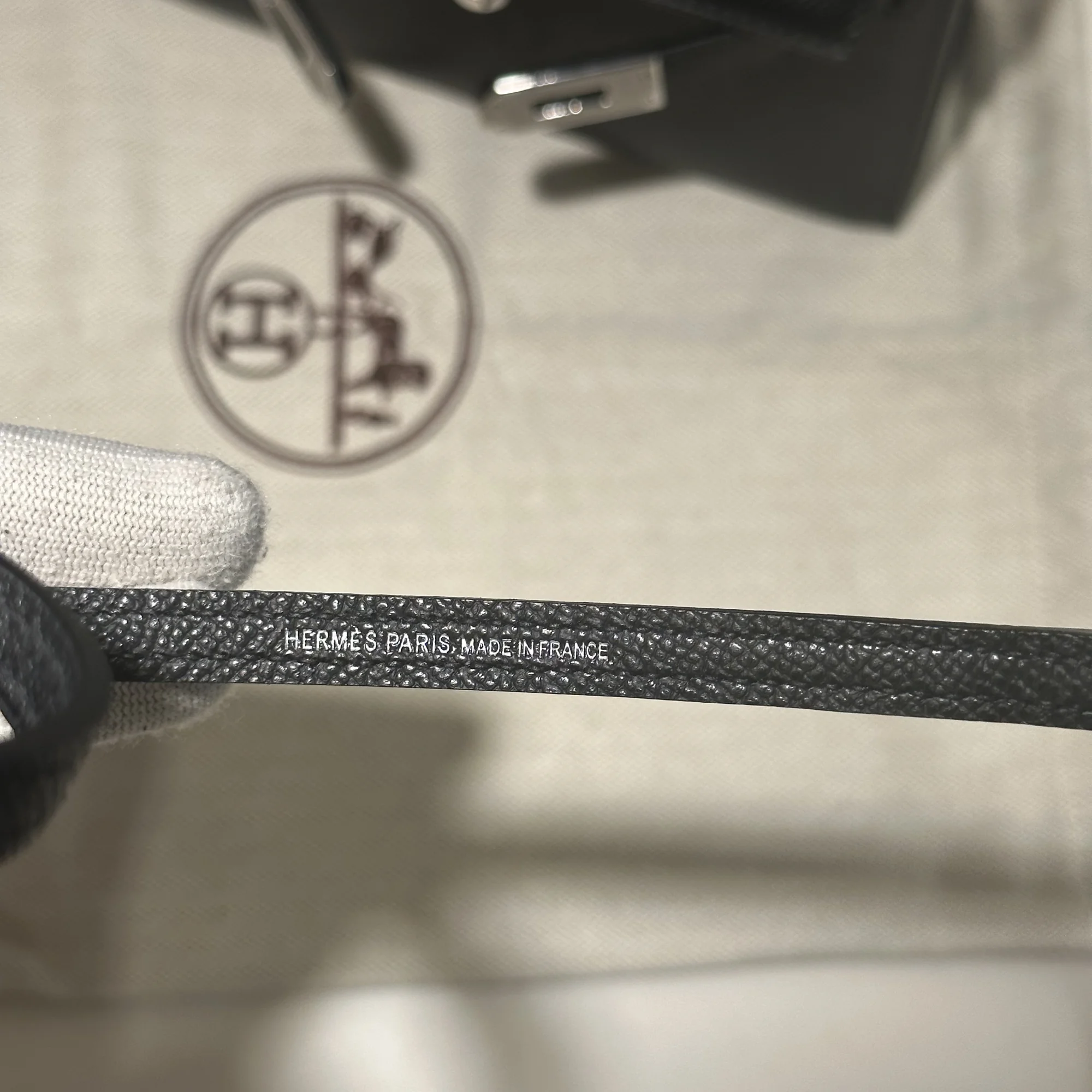 Hermes Mini Kelly 19 cm Epsom Leather Black Silver миниатюра 2