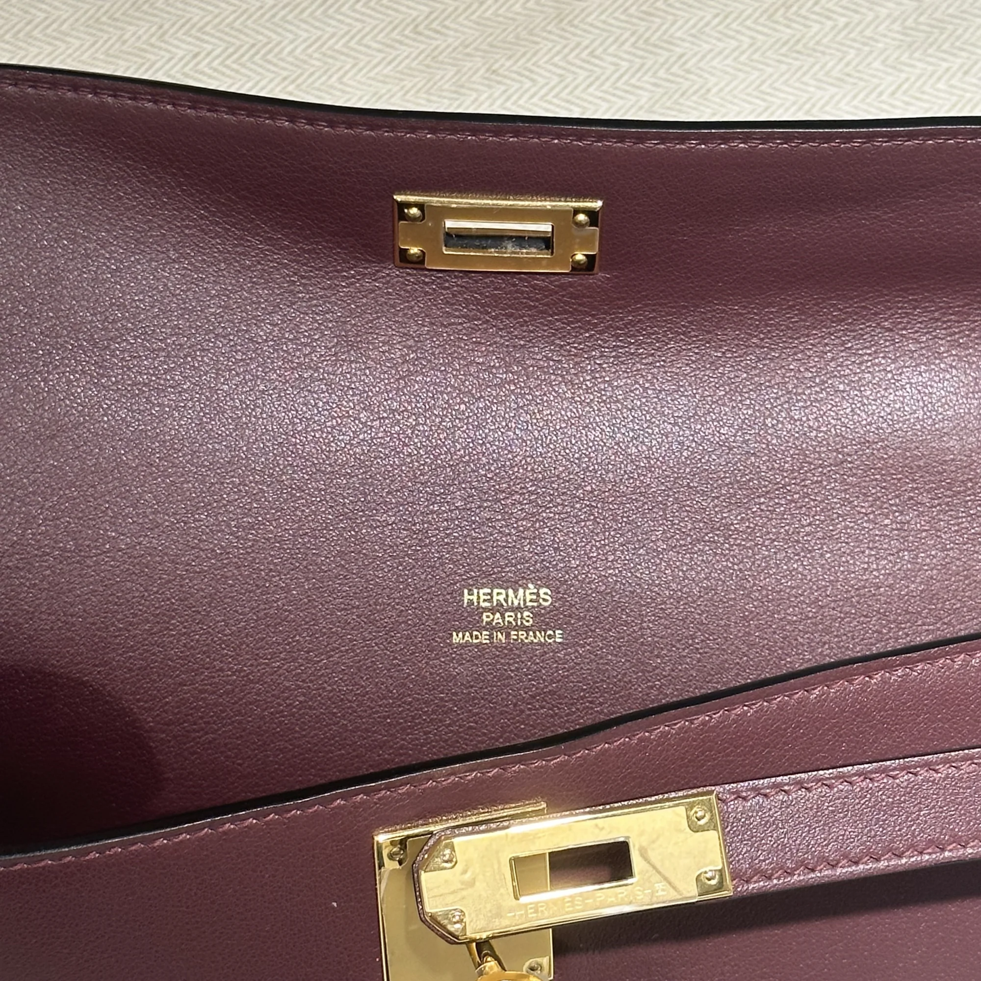 Hermes Kelly Cut Swift Leather Chocolate миниатюра 6