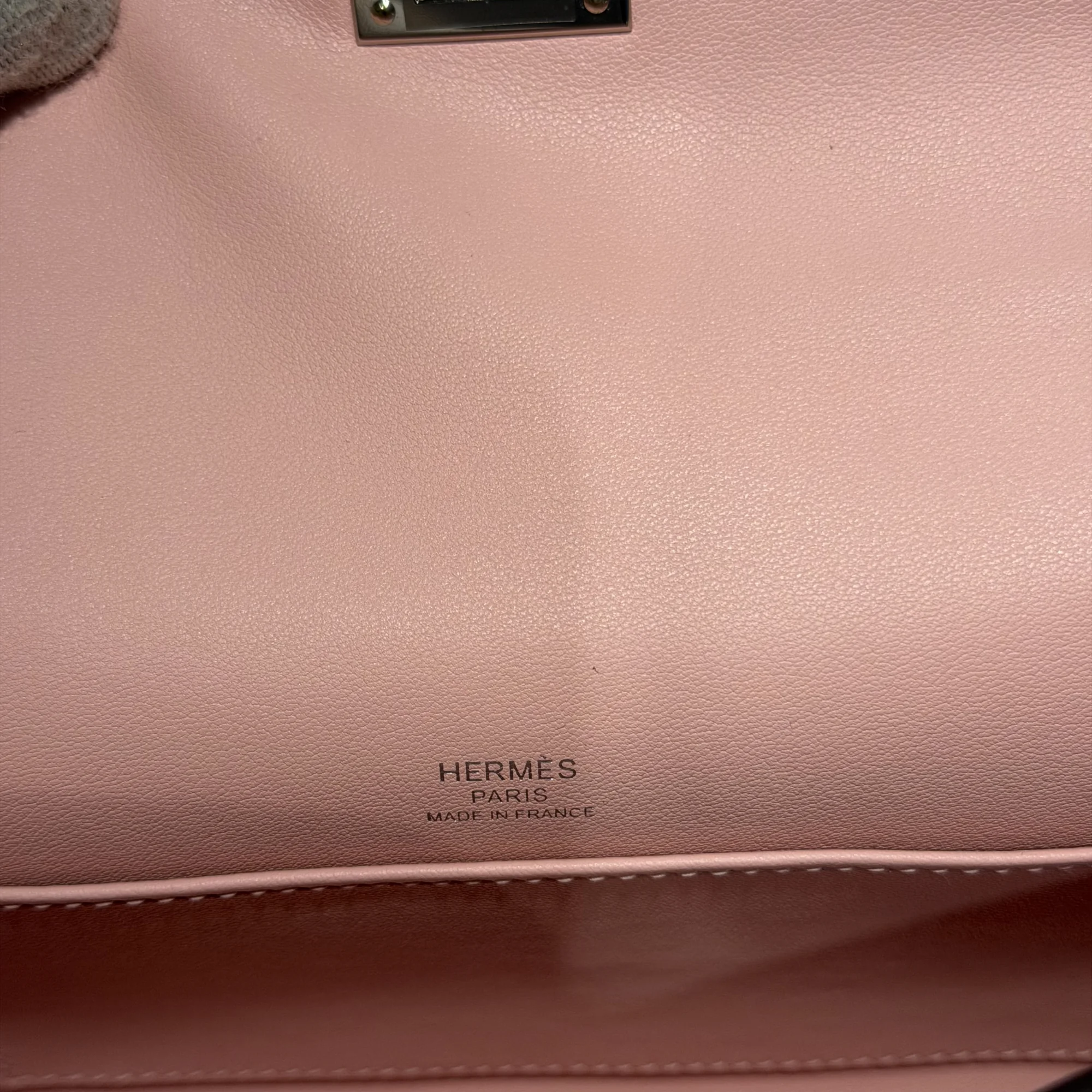 Hermes Kelly Pochette 22 Rose Sakura Swift Leather PHW миниатюра 7