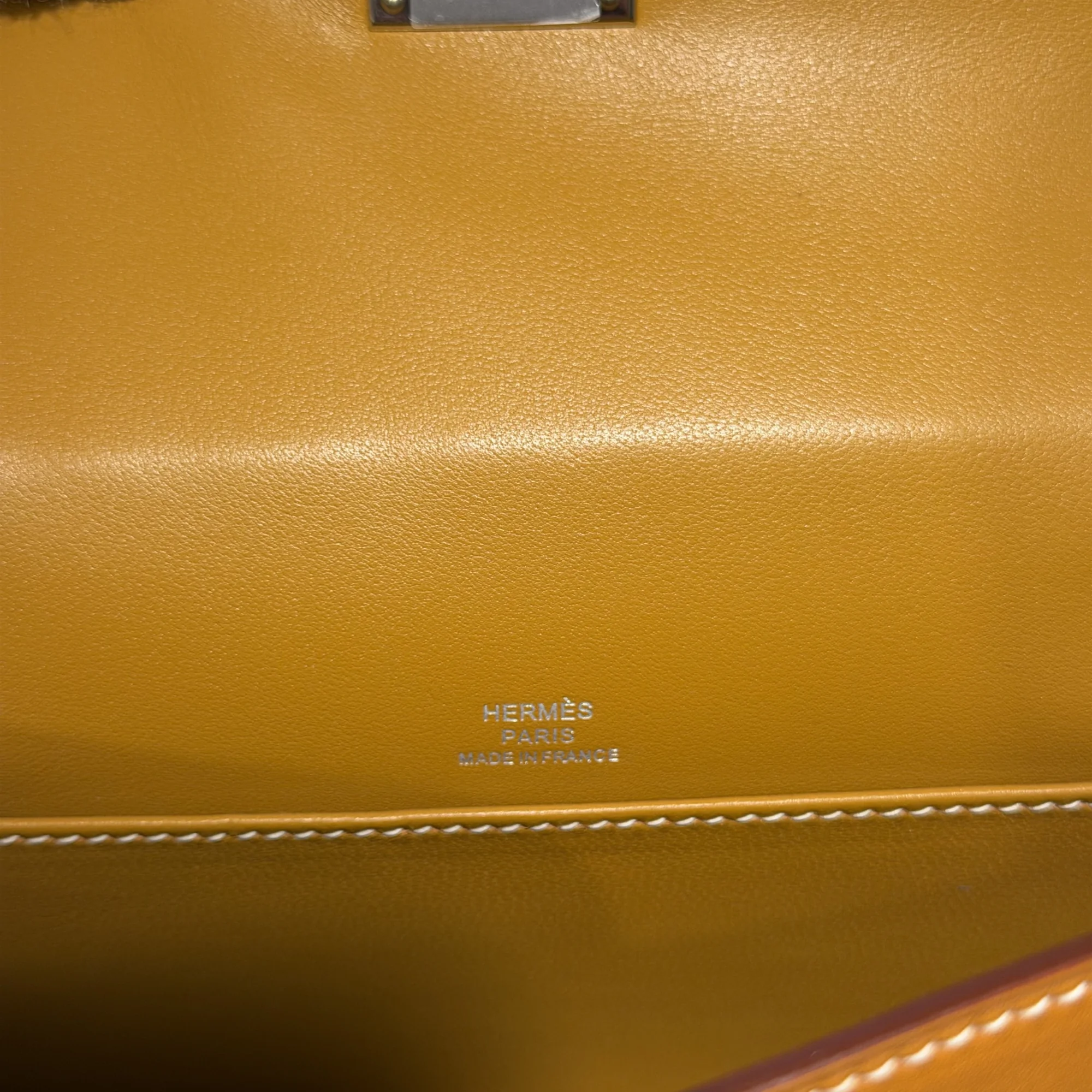 Hermes Kelly Pochette 22 Sesame Butler Leather PHW миниатюра 5