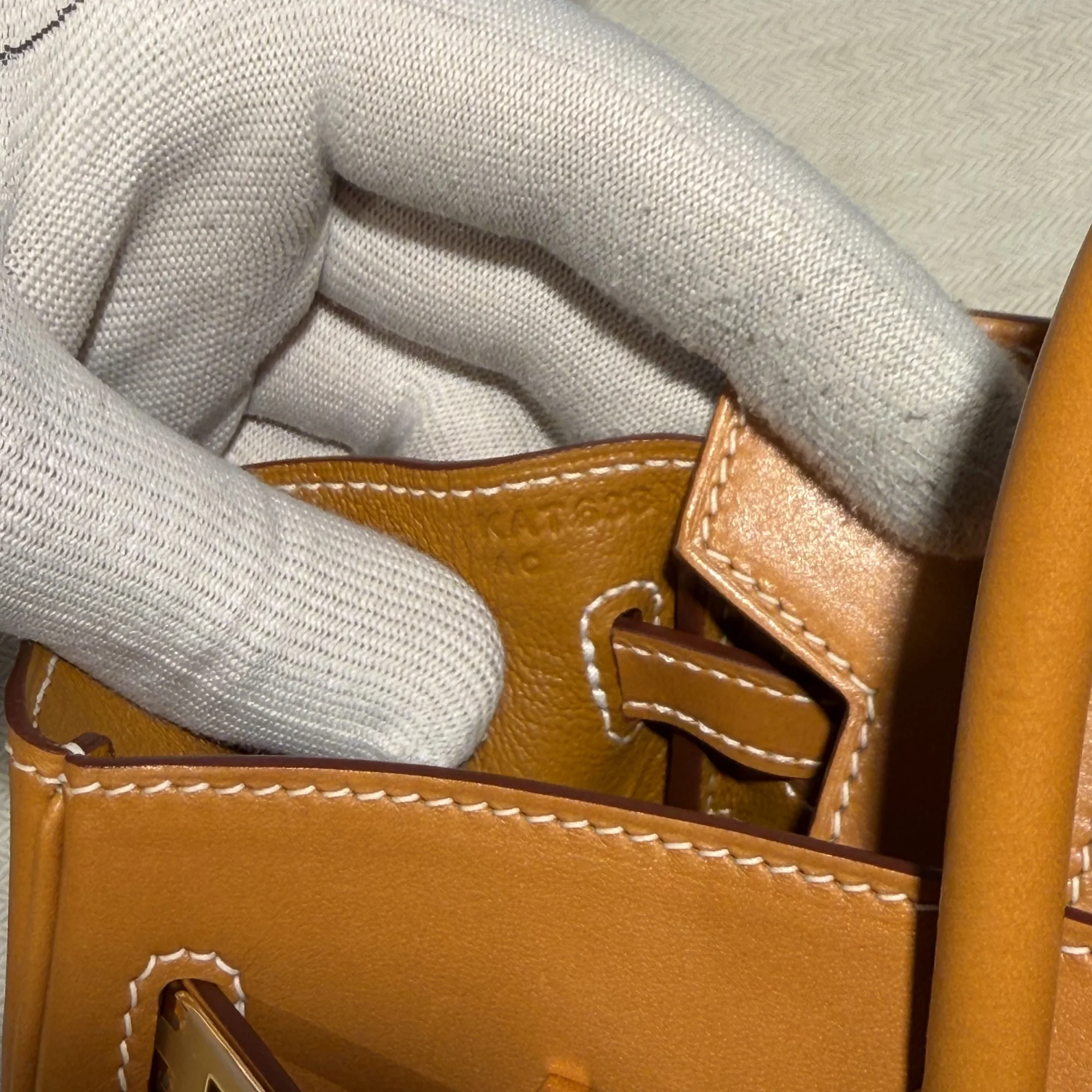 Hermes Birkin 25 Mustard Butler Leather GHW миниатюра 5