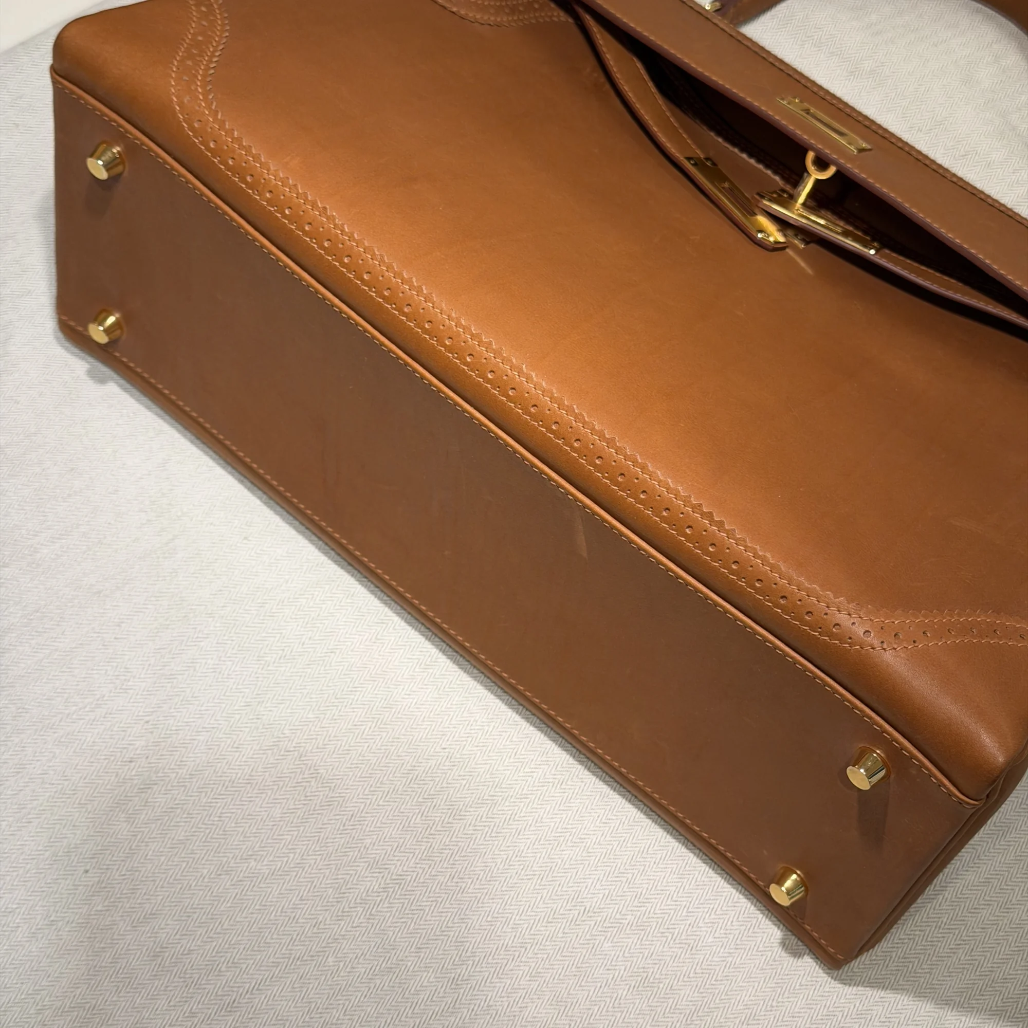 Hermes Kelly 35 Barenia Leather GHW миниатюра 4