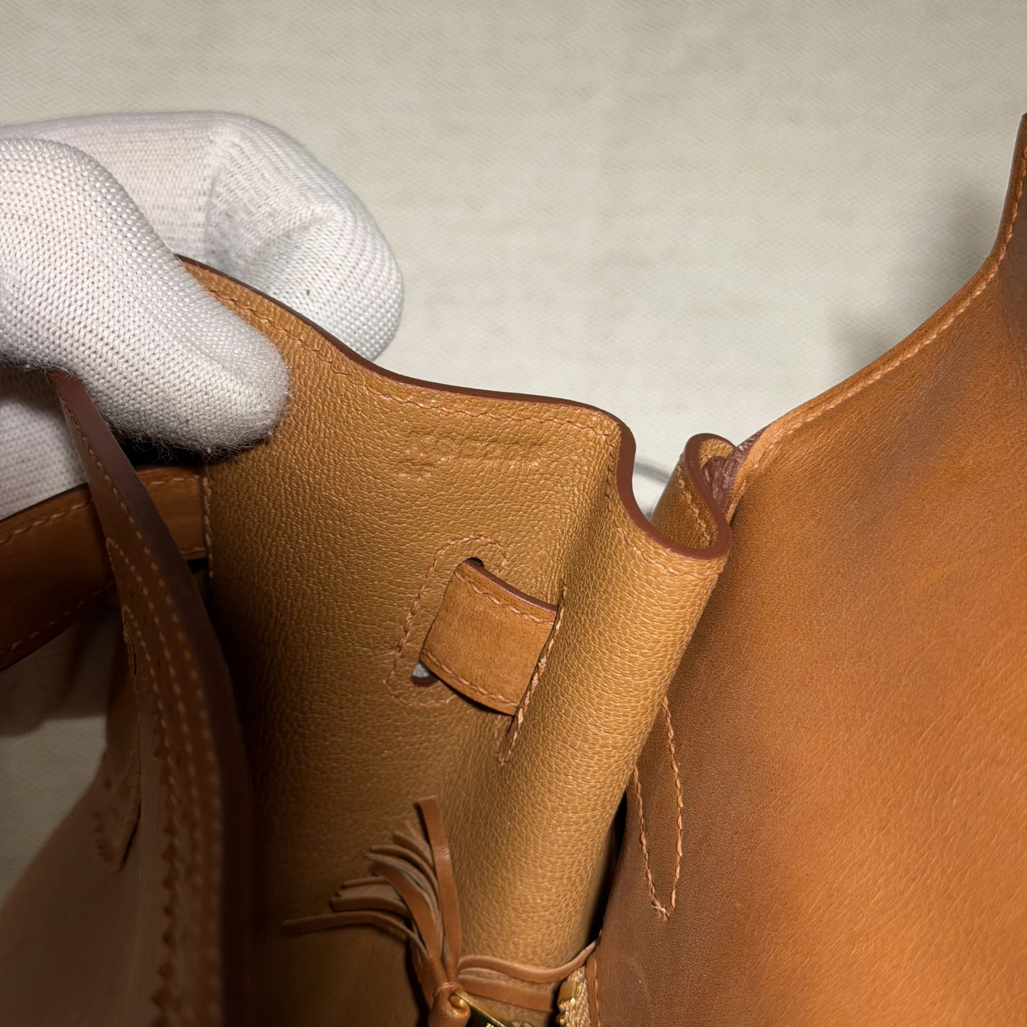 Hermes Kelly 35 Barenia Leather GHW миниатюра 7