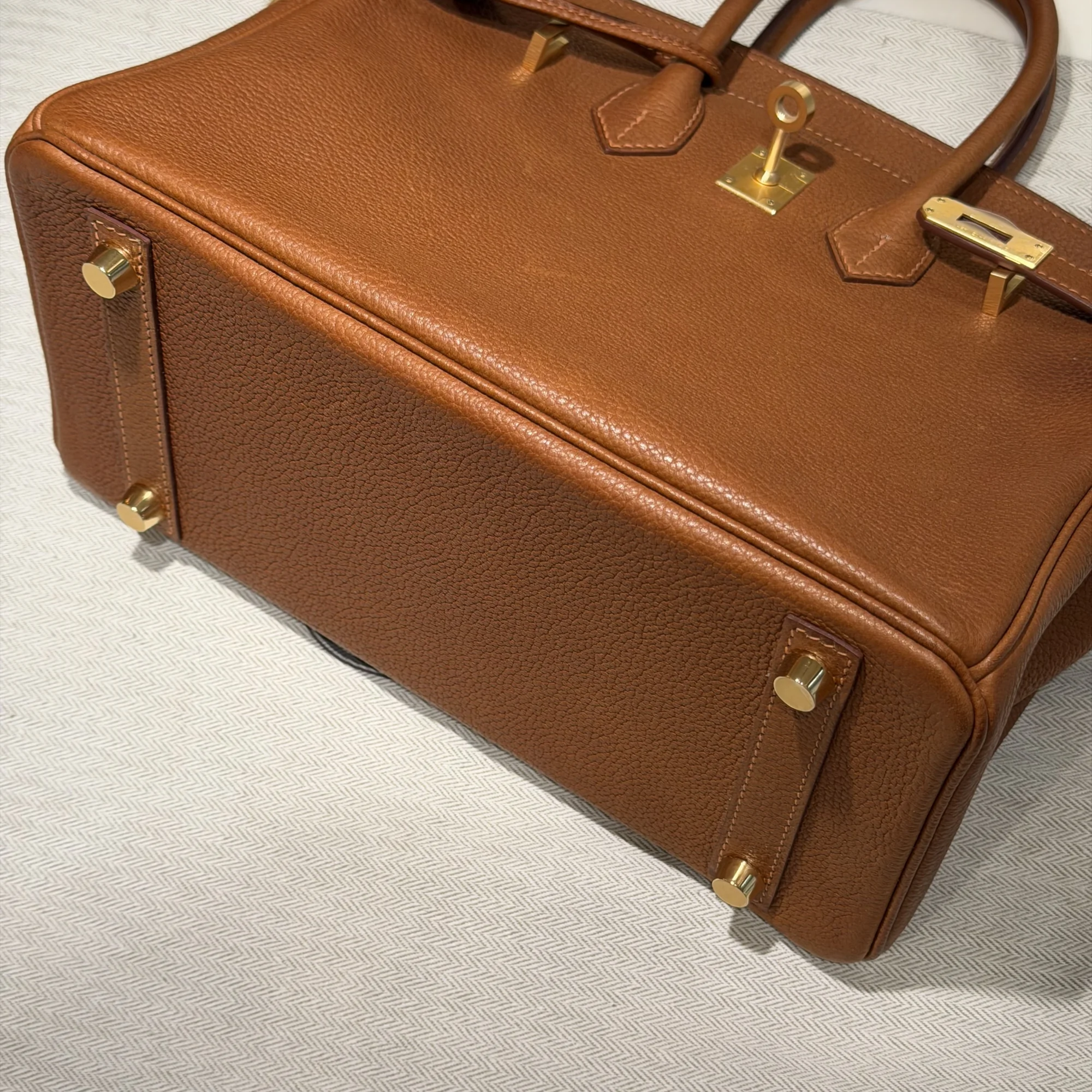 Hermes Birkin 25 Barenia Leather BGHW миниатюра 6