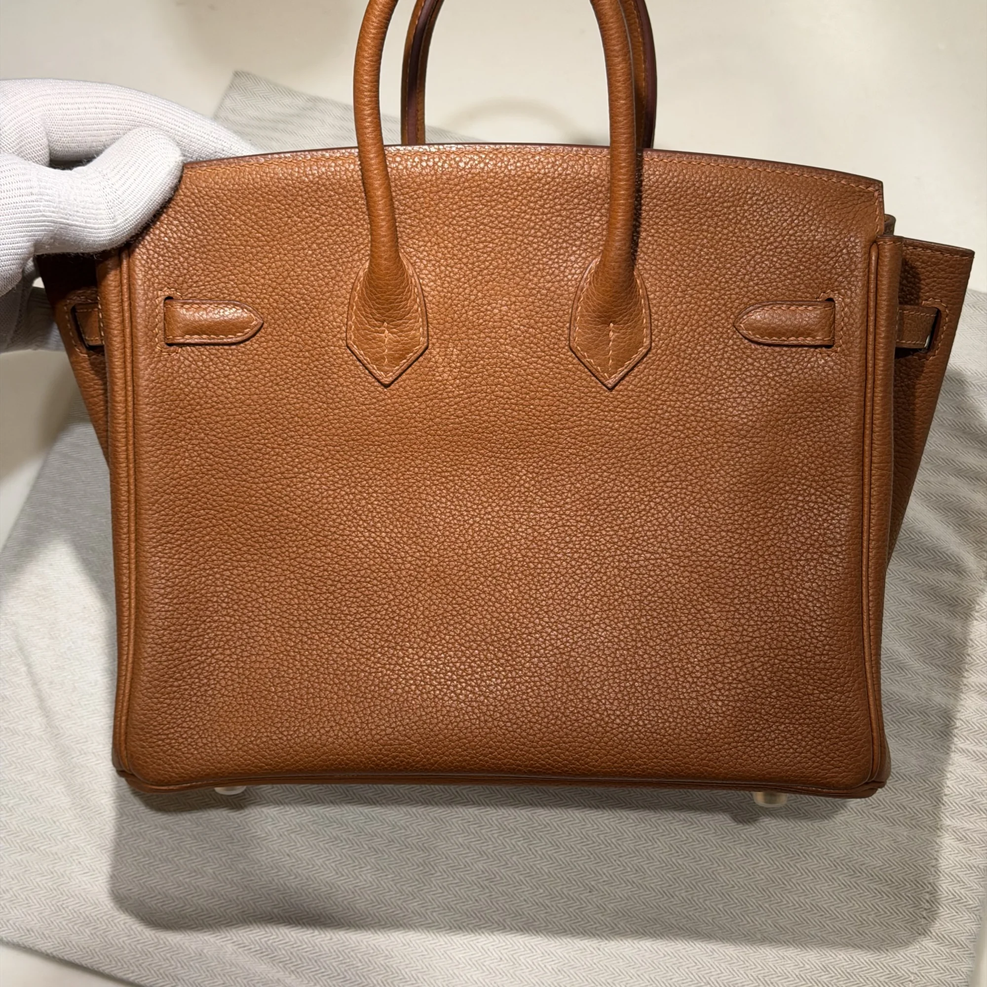 Hermes Birkin 25 Barenia Leather BGHW миниатюра 7