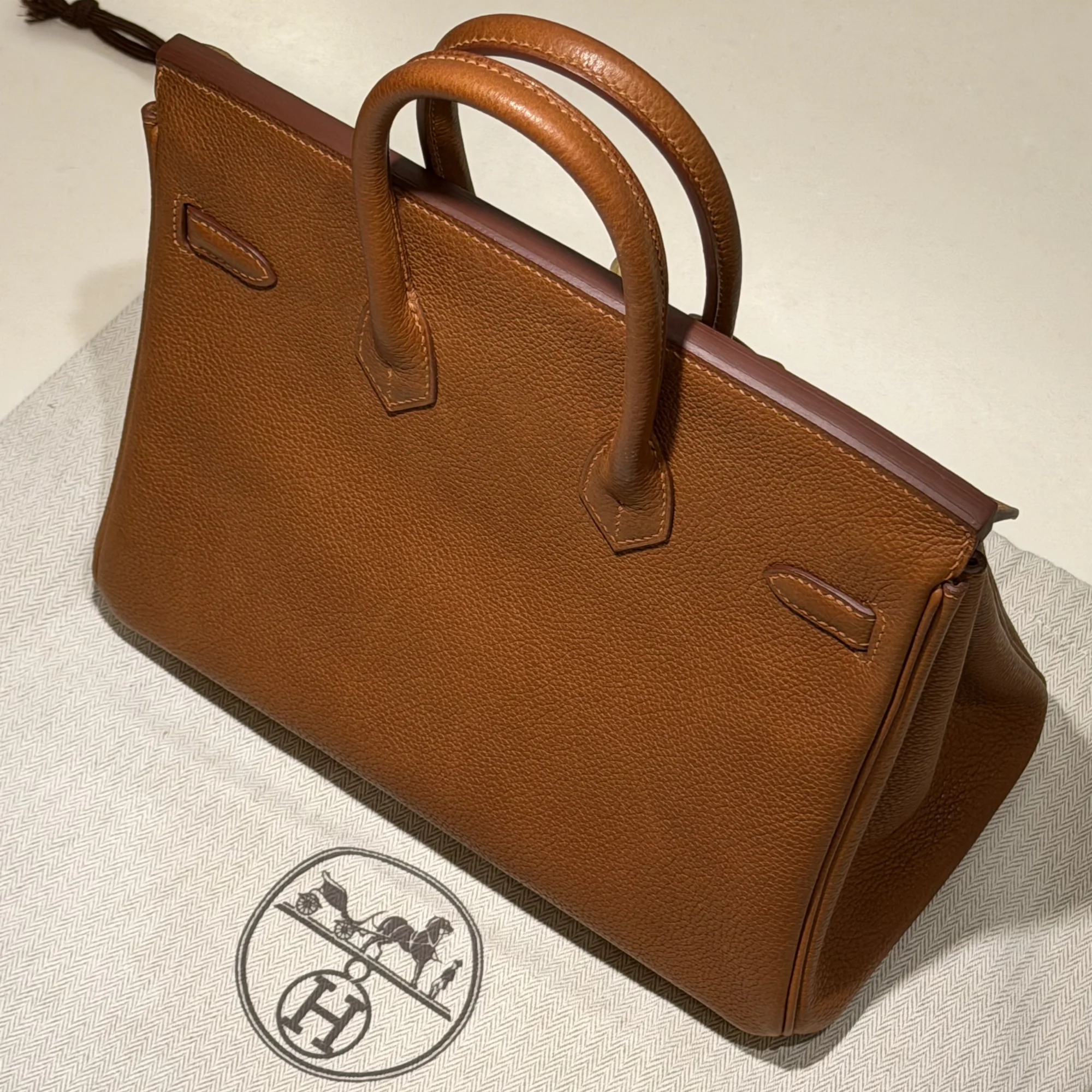 Hermes Birkin 25 Barenia Leather BGHW миниатюра 10