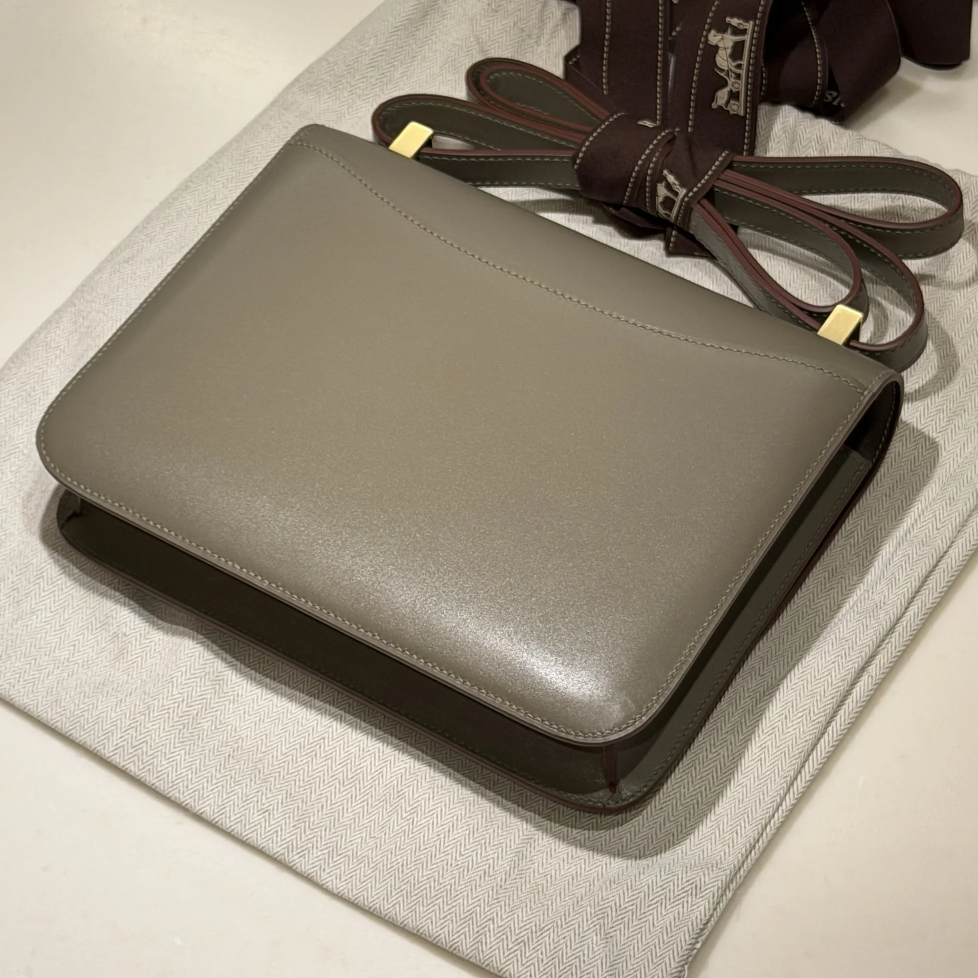 Hermes Constance 24 Box Alligator Crocodile Leather GHW миниатюра 2