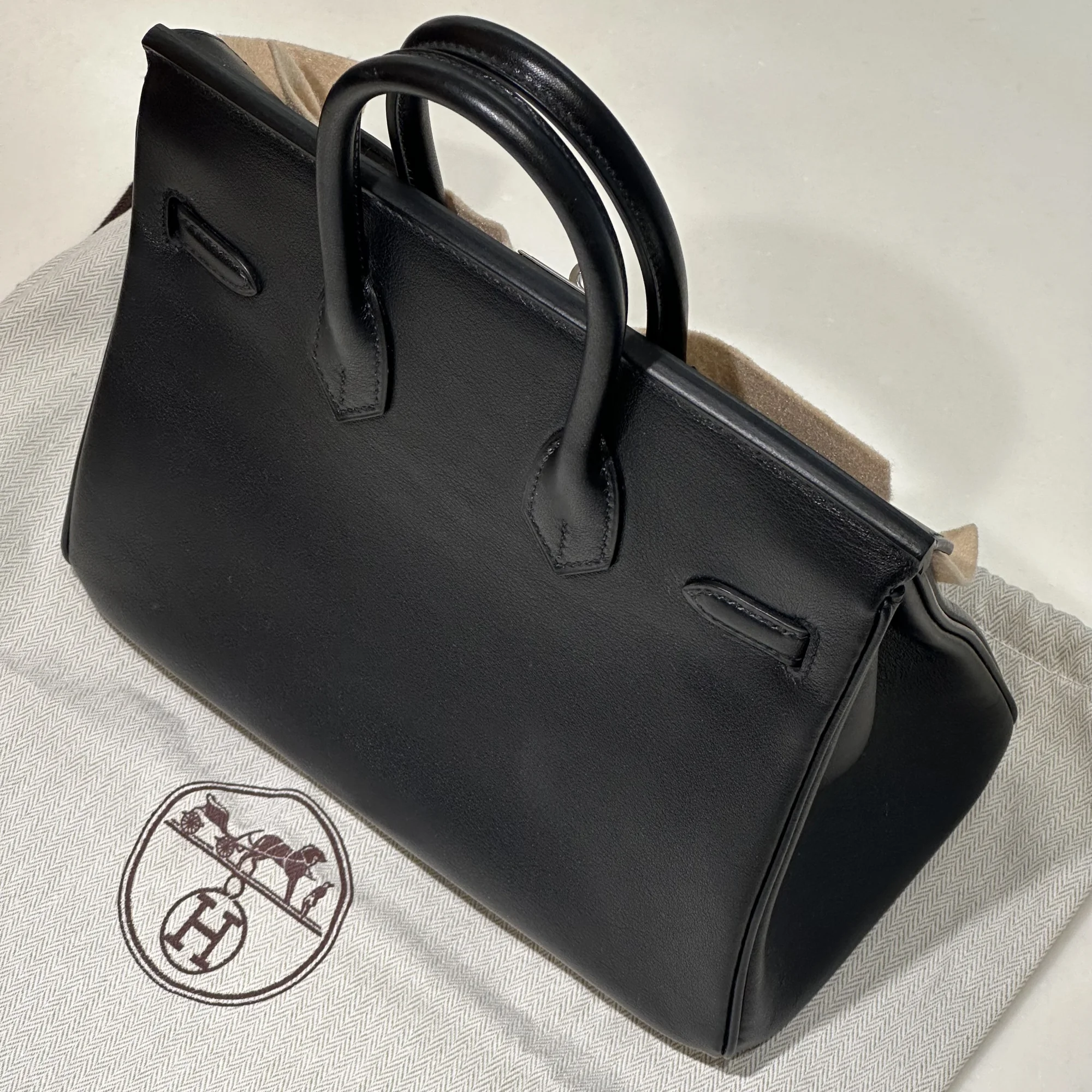 Hermes Birkin 25 Swift Leather Black PHW миниатюра 2