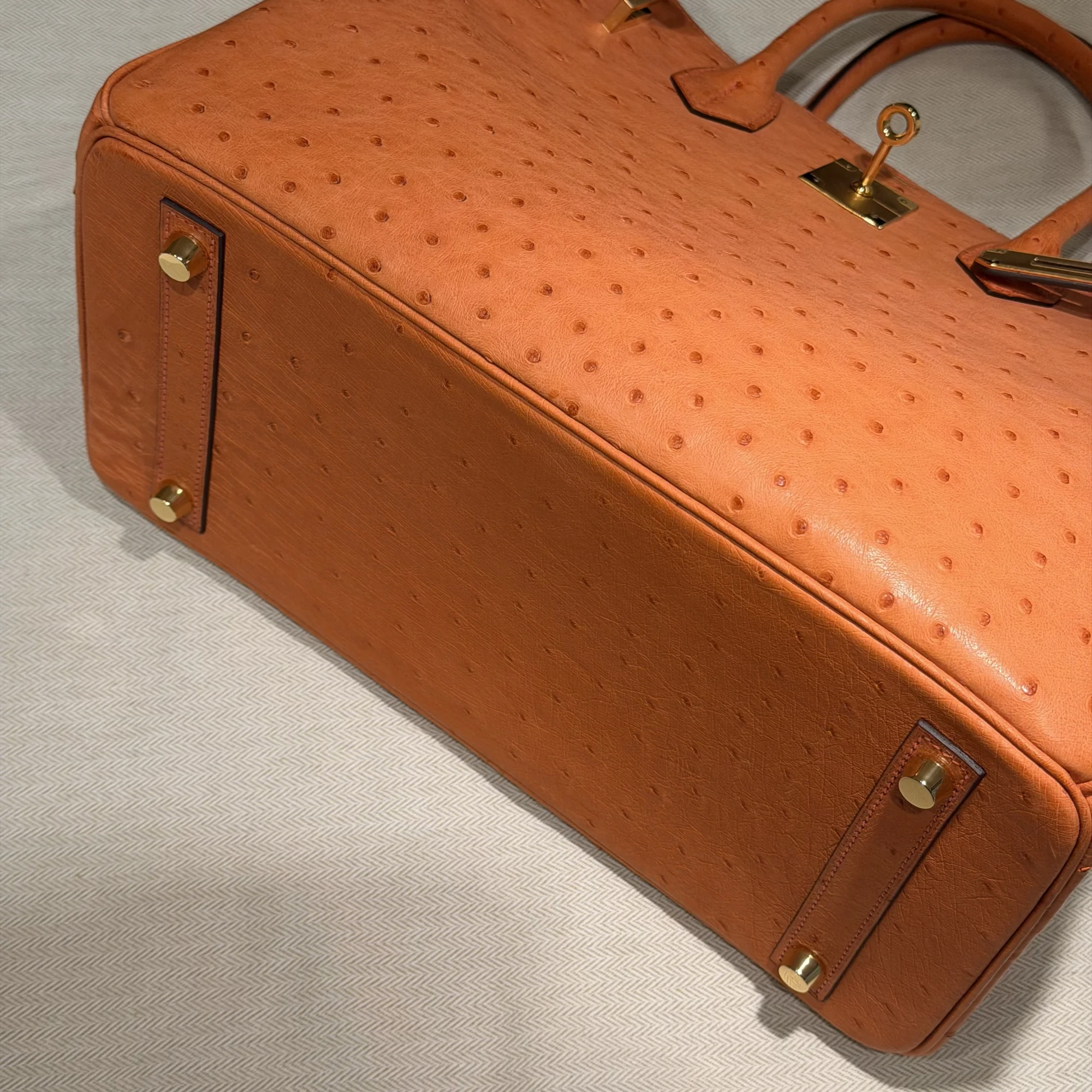 Hermes Birkin 30 Ostrich Leather GHW миниатюра 3