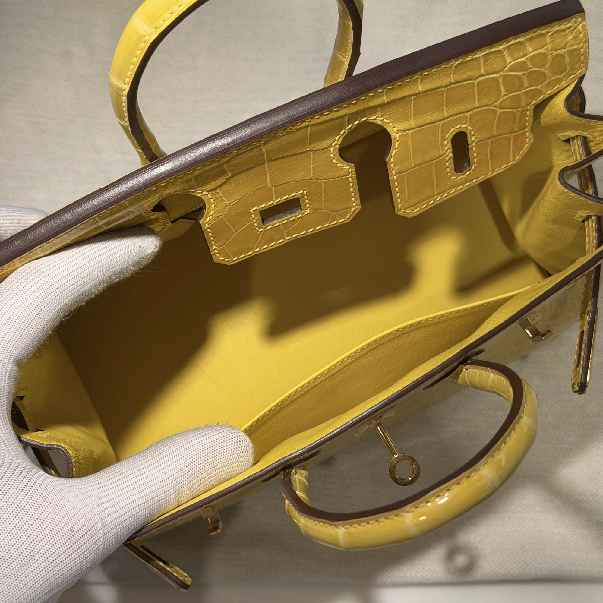 Hermes Birkin 25 Crocodile Niloticus GHW миниатюра 2