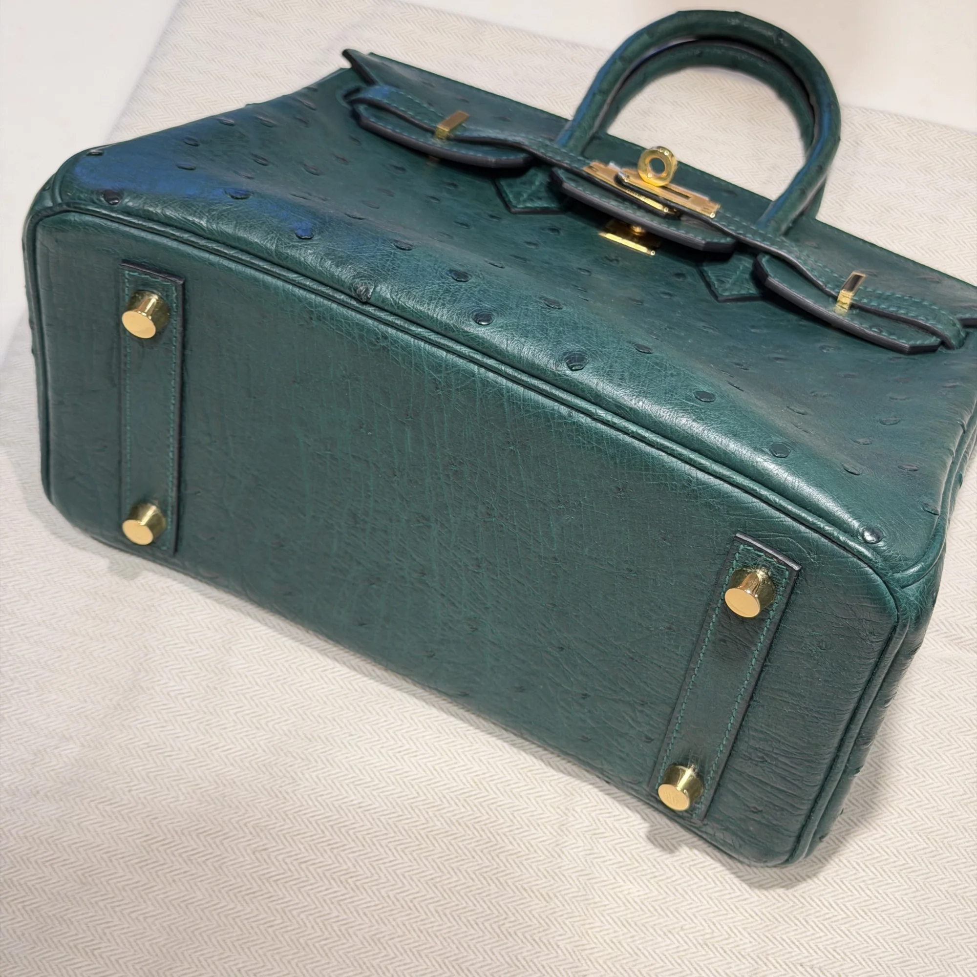 Hermes Birkin 25 Ostrich Leather GHW миниатюра 7