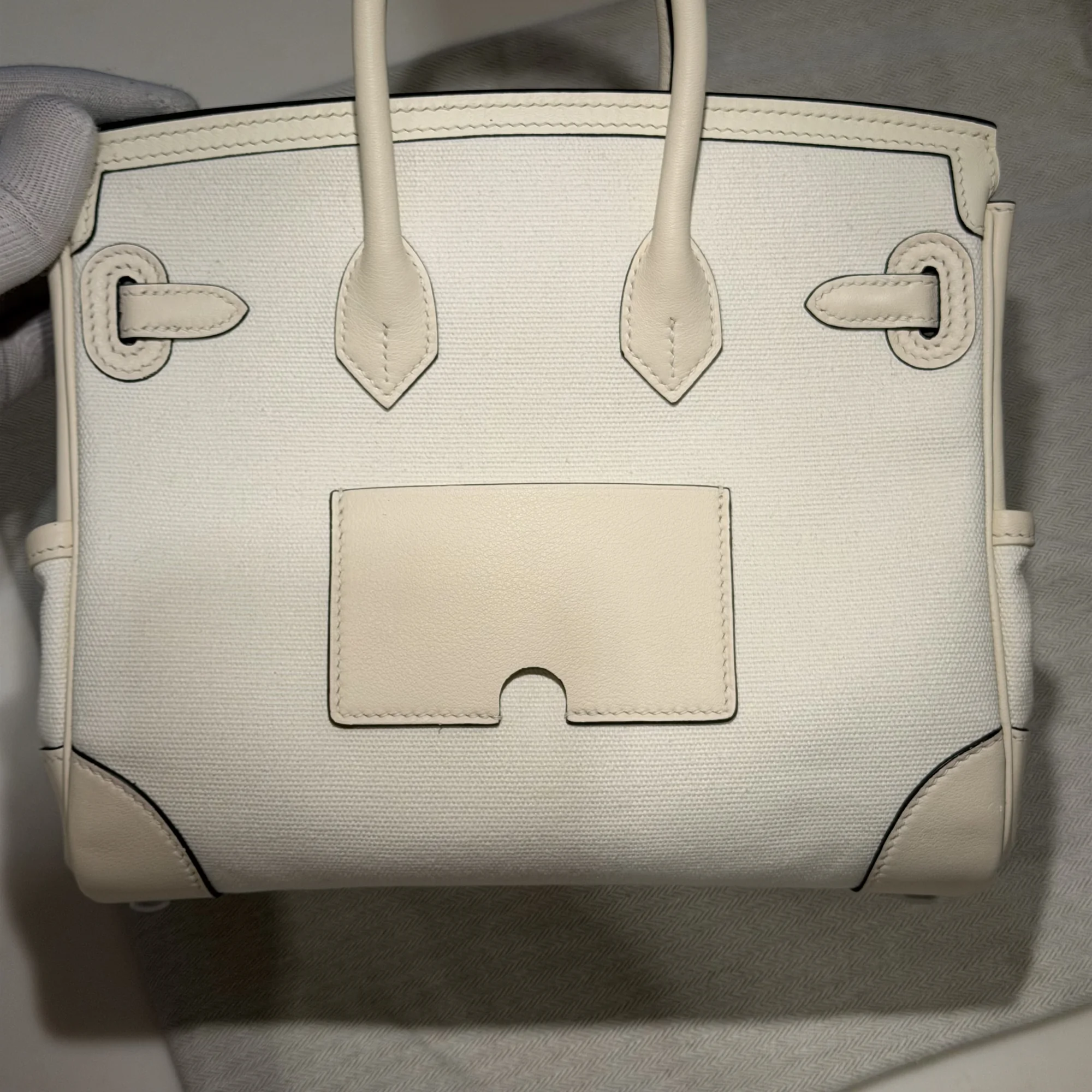 Hermes Birkin 25 Cargo Swift Toile Leather PHW миниатюра 9