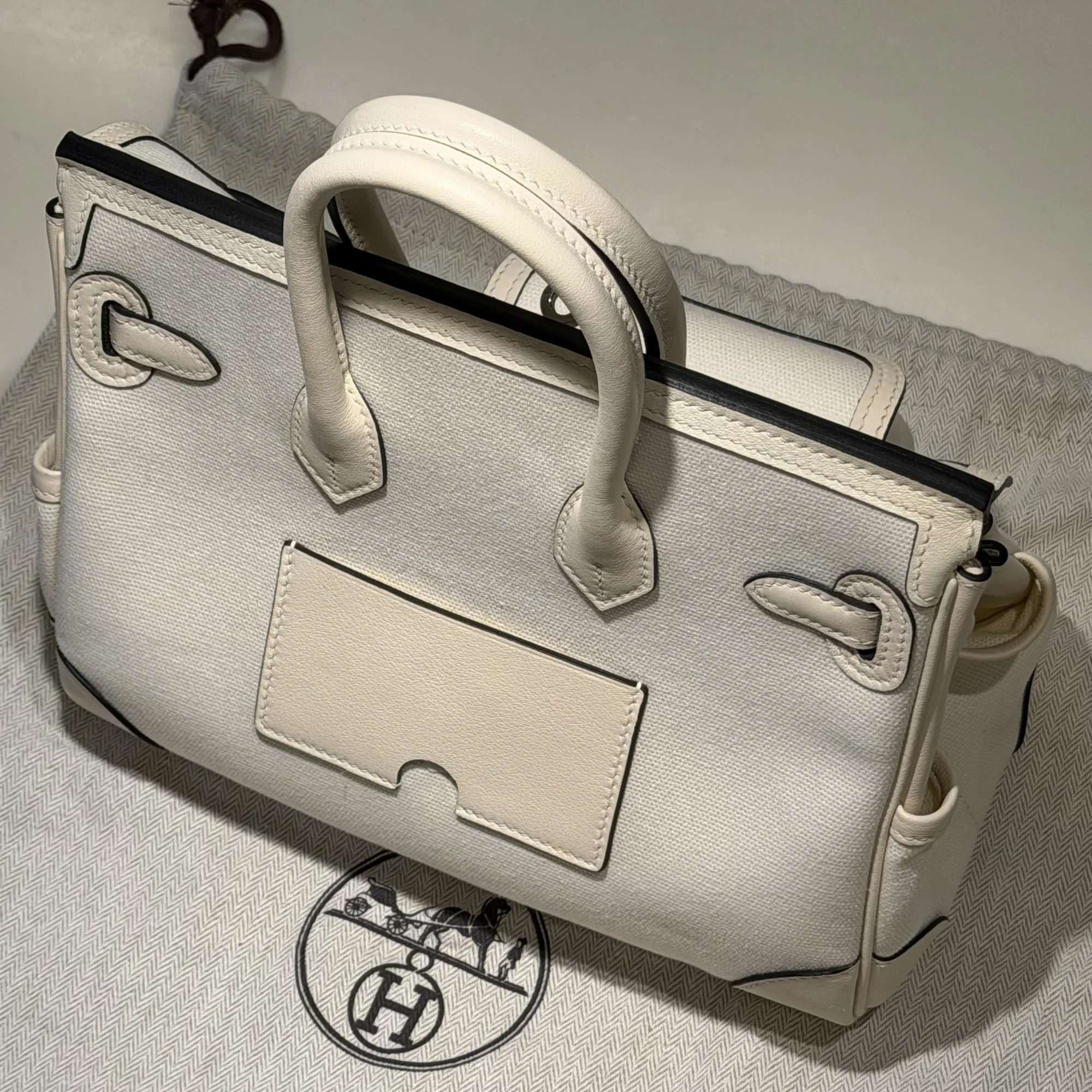 Hermes Birkin 25 Cargo Swift Toile Leather PHW миниатюра 2