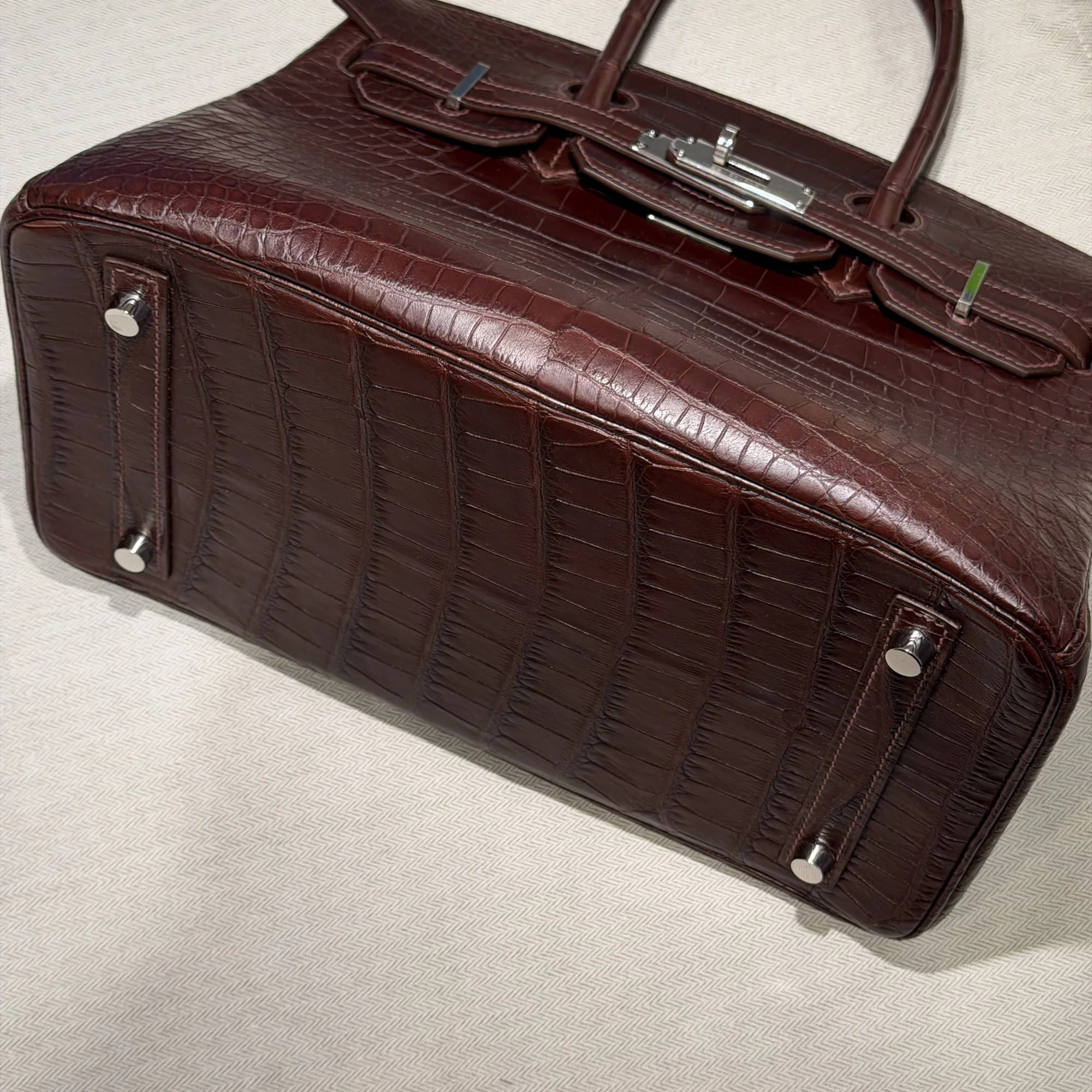 Hermes Birkin 30 Alligator Crocodile Leather PHW миниатюра 7