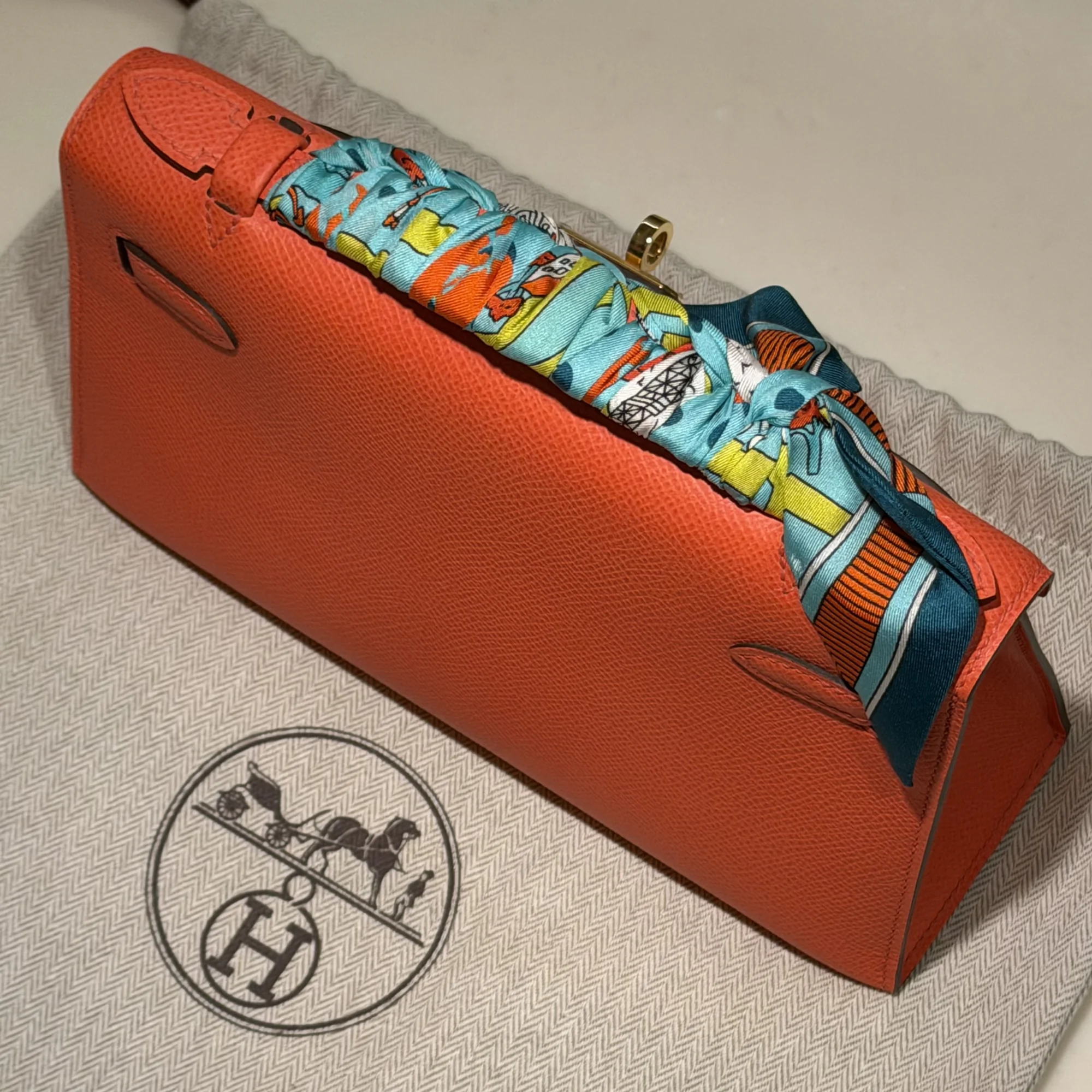 Hermes Kelly Pochette 22 Epsom Leather GHW миниатюра 2