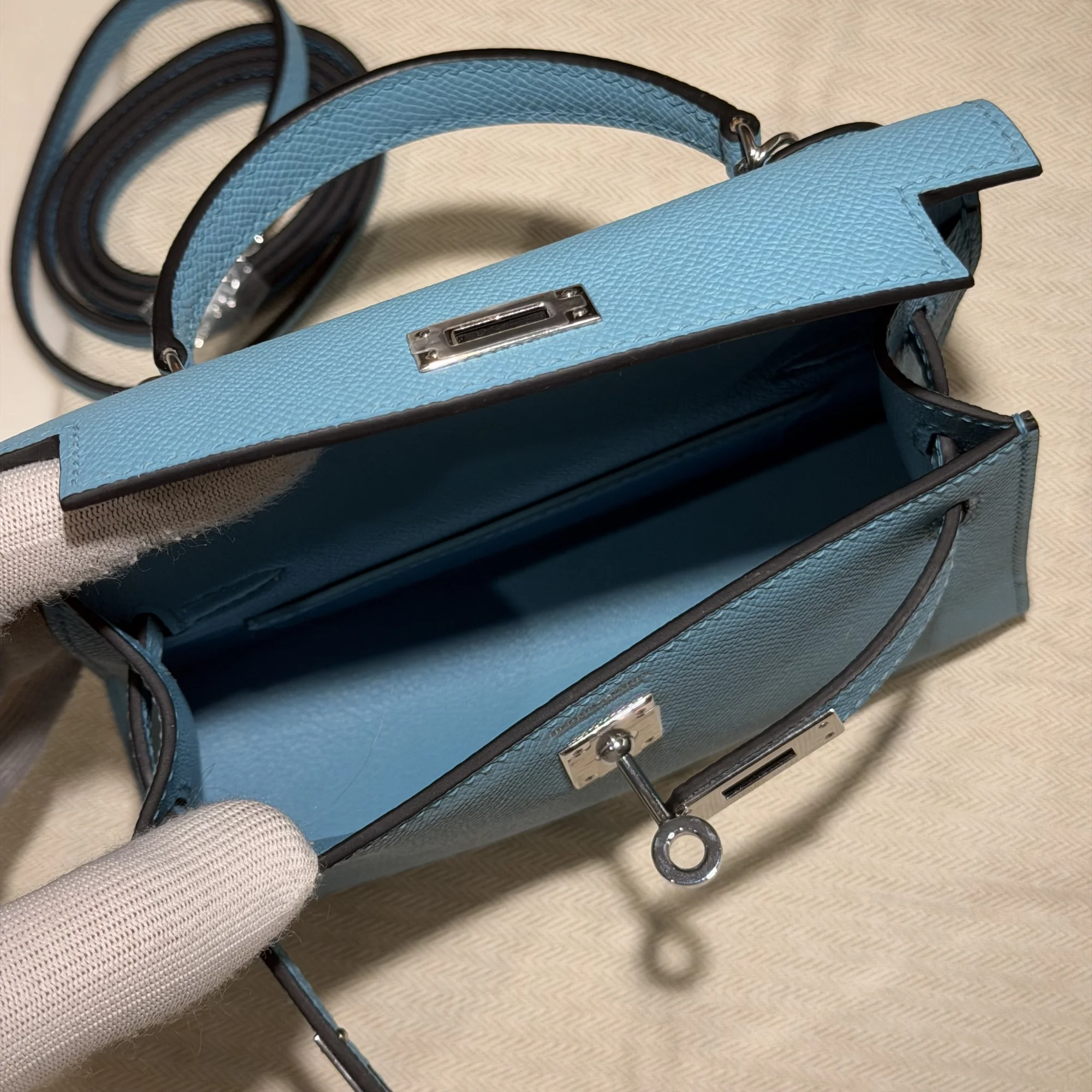 Hermes Mini Kelly 19 Epsom Leather PHW миниатюра 3