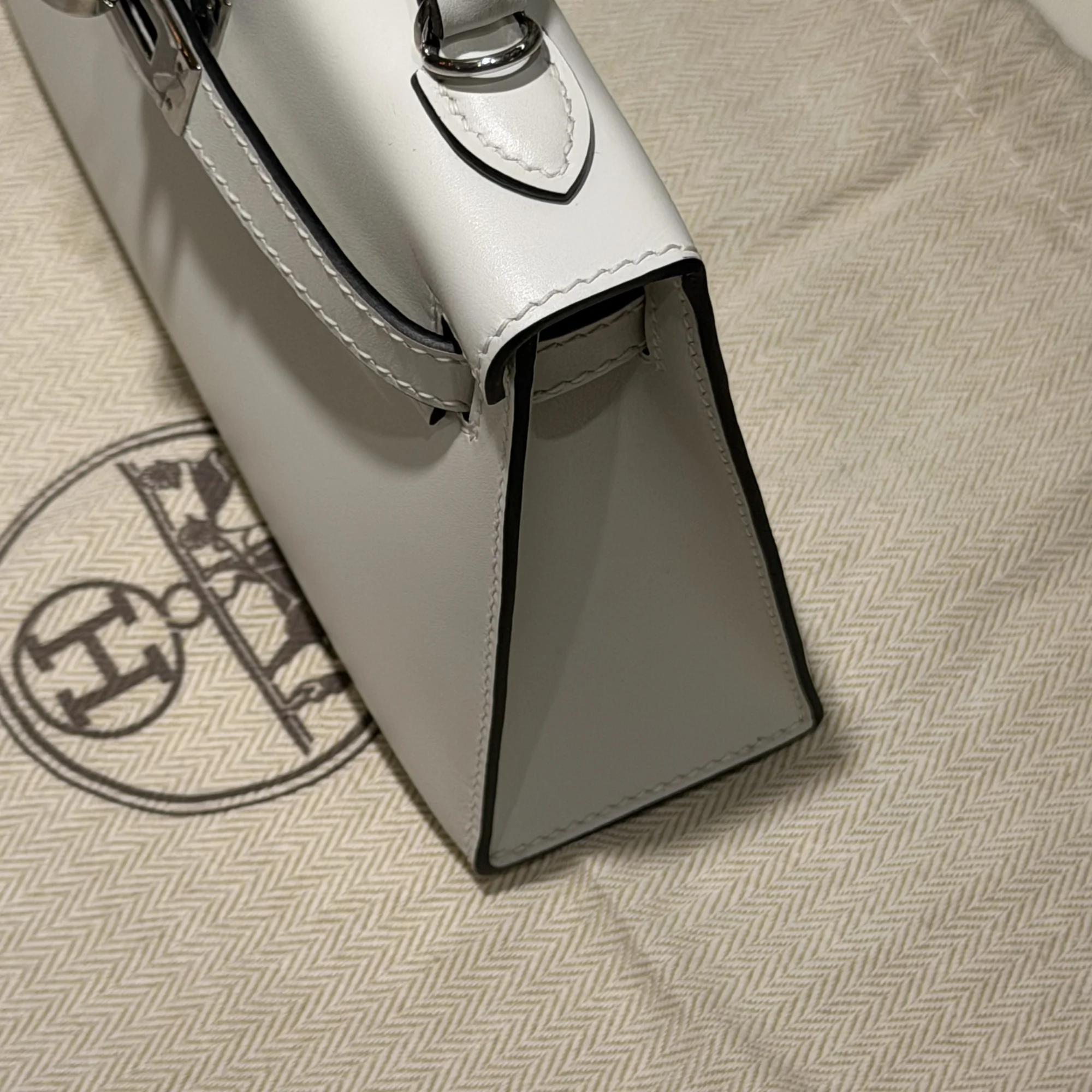 Hermes Mini Kelly 19 Box Leather PHW миниатюра 2