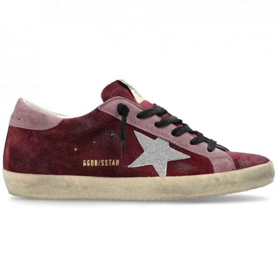 Golden Goose Super Star / Suede Burgundy / Замша вишня