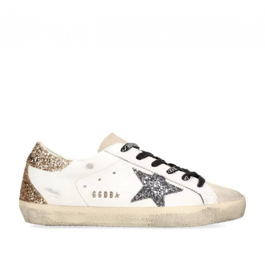 Golden Goose Super Star / Черная звезда / золотая пятка