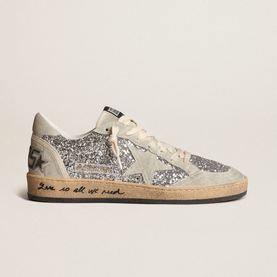 Golden Goose Ball Star / Glitter Silver / Глиттер НФ