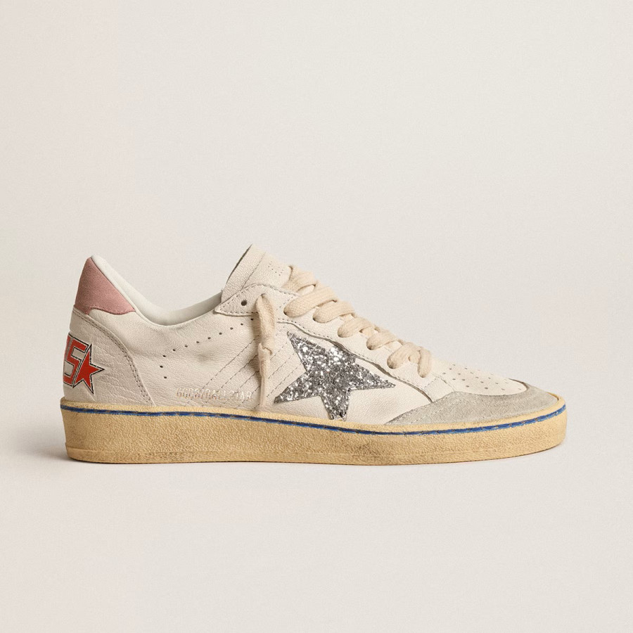 Golden Goose Ball Star / Pink suede heel tab / Розовая пятка