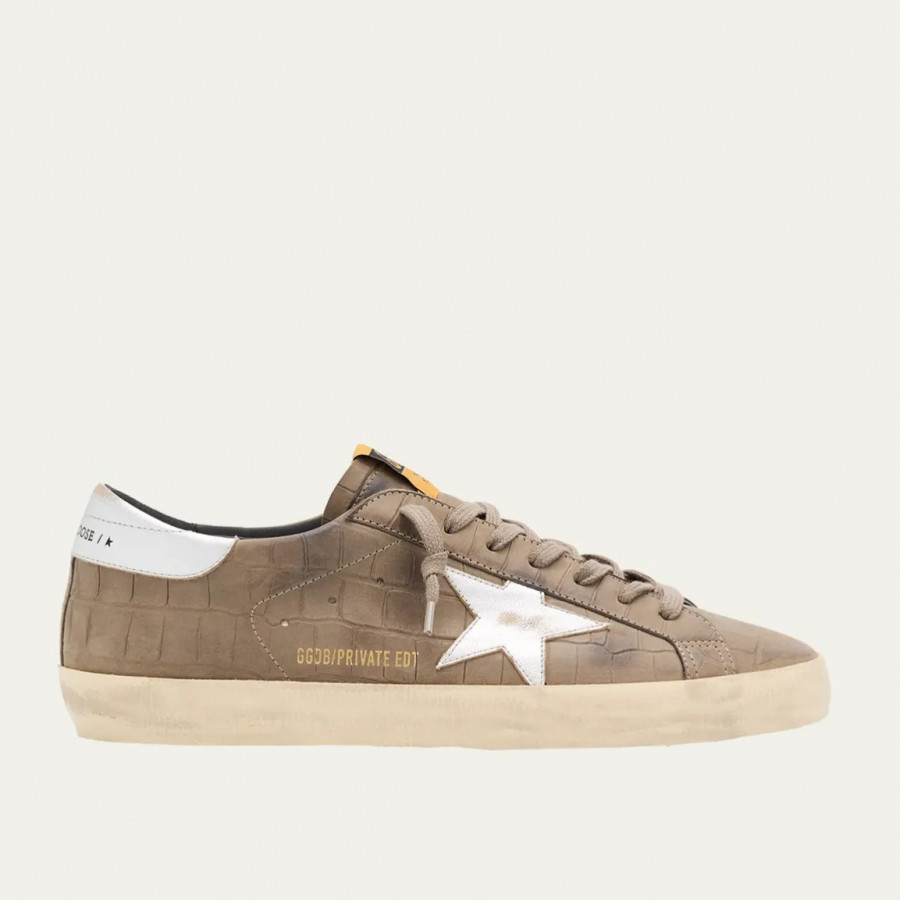 Golden Goose Super Star / Brown croco Men / Корич крокодил муж