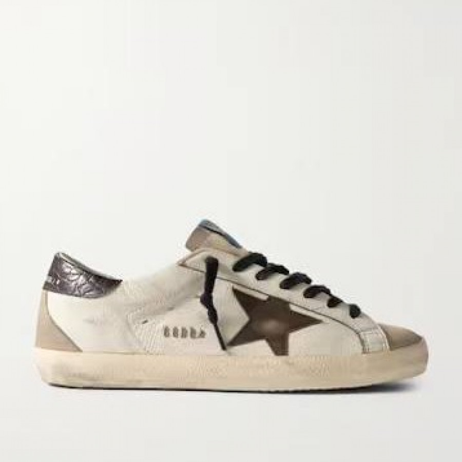 Golden Goose Super Star / Коричневая звезда / питон пятка муж
