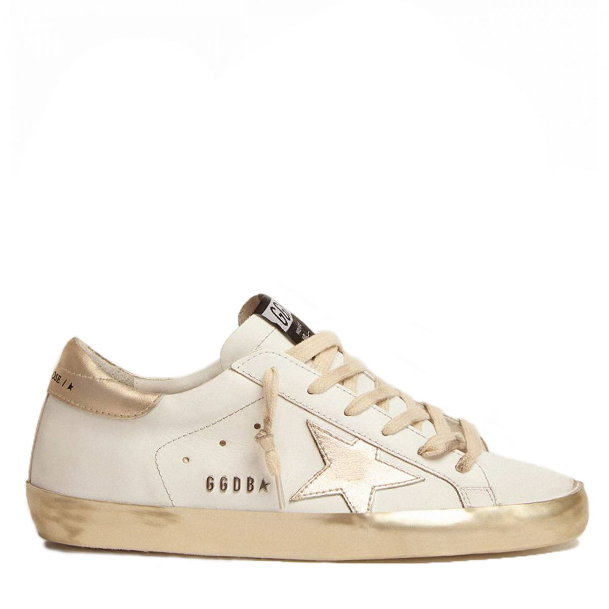 Golden Goose Super-Star / Super-Star Donna Con Foxing Sparkle Dorato